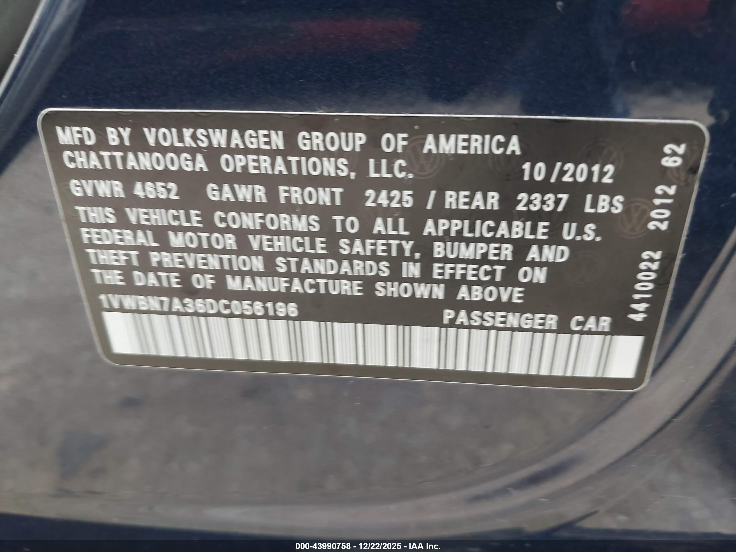 VOLKSWAGEN PASSAT image 9