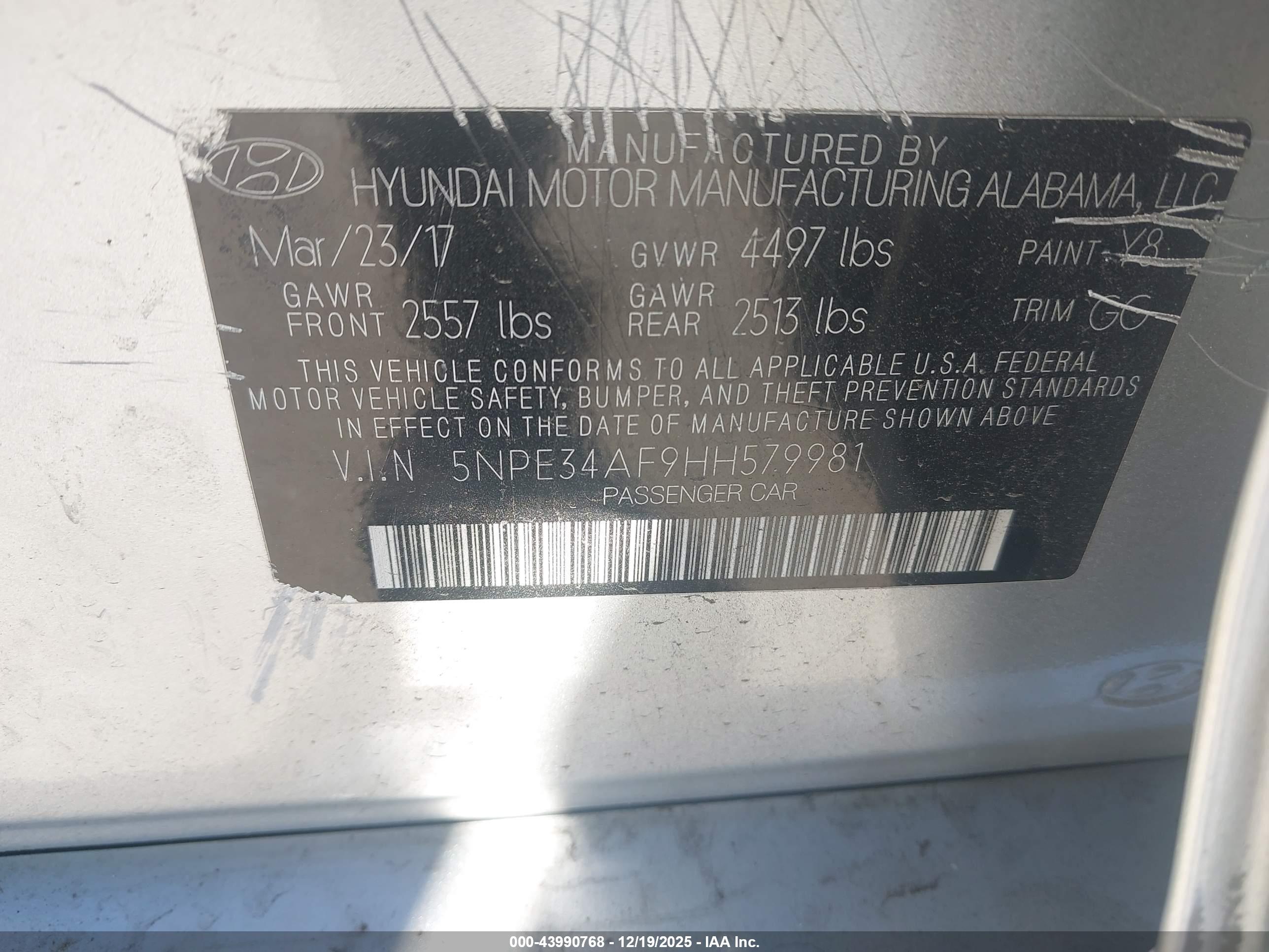 HYUNDAI SONATA image 9