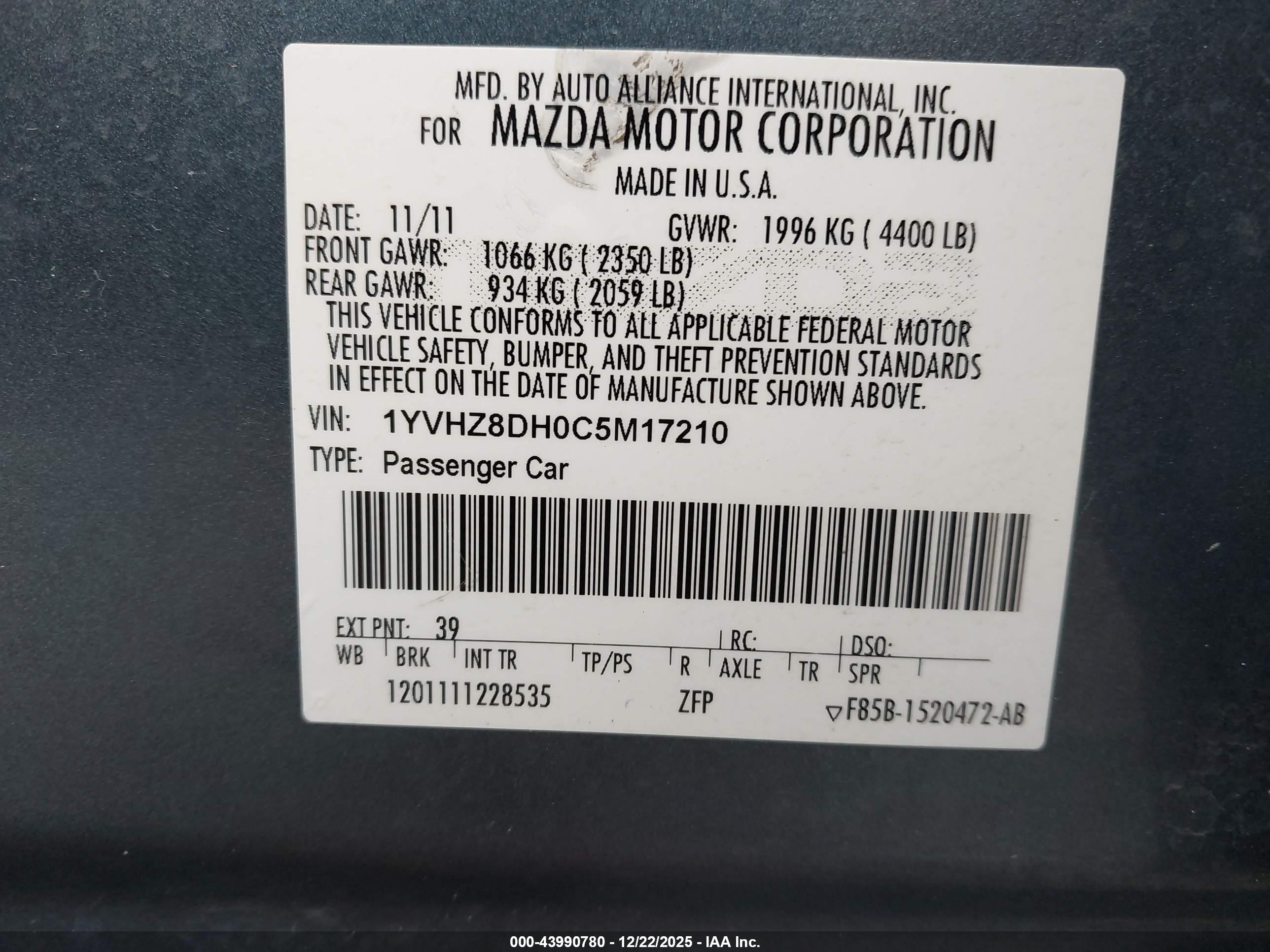 MAZDA MAZDA6 image 9