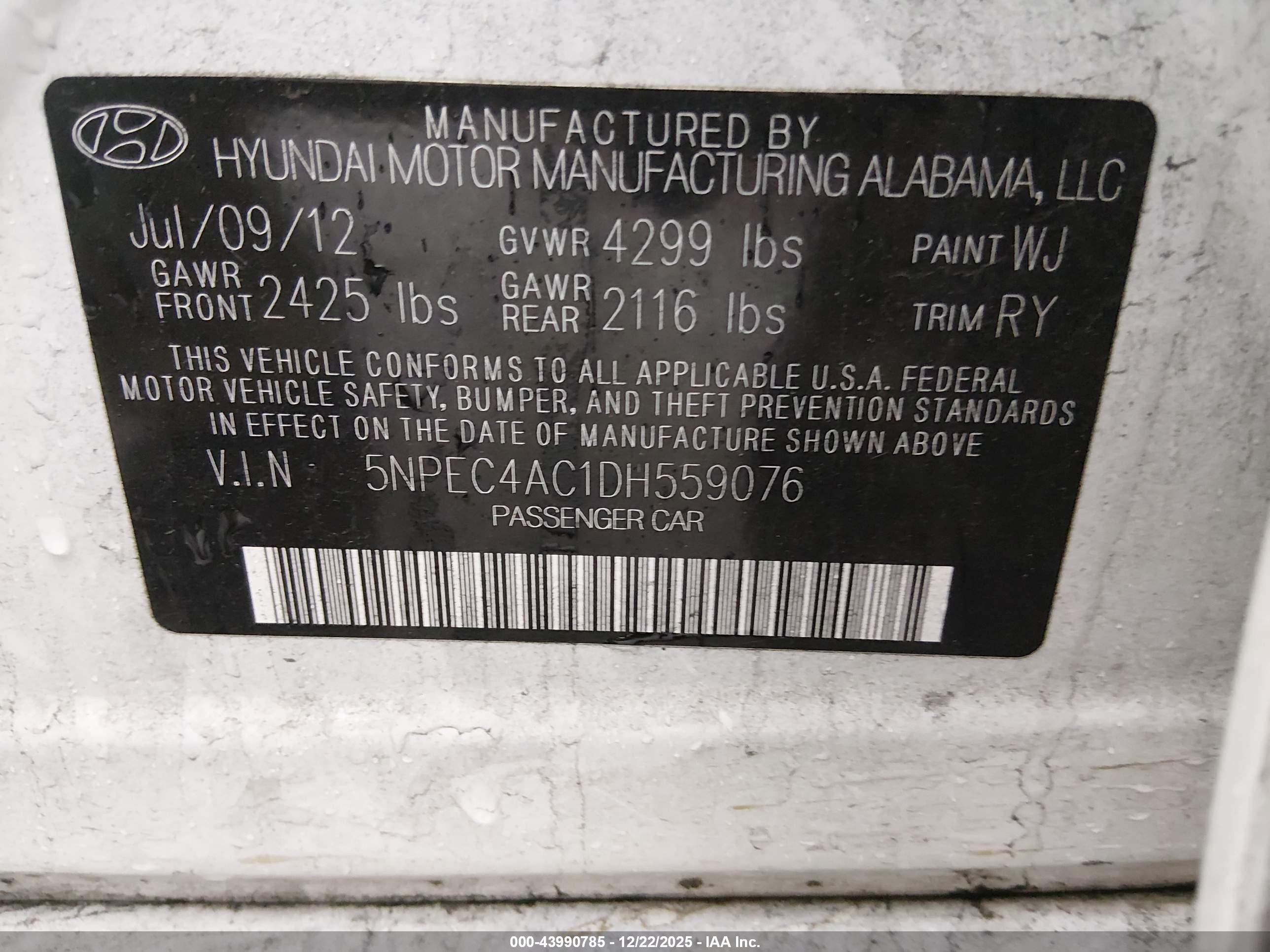 HYUNDAI SONATA image 9