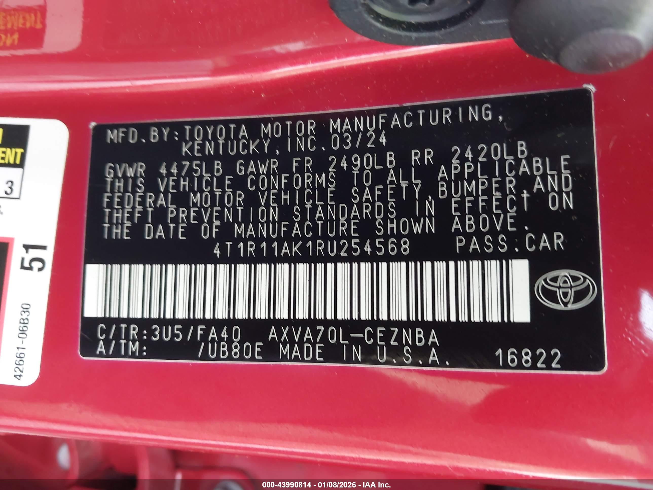 TOYOTA CAMRY image 9
