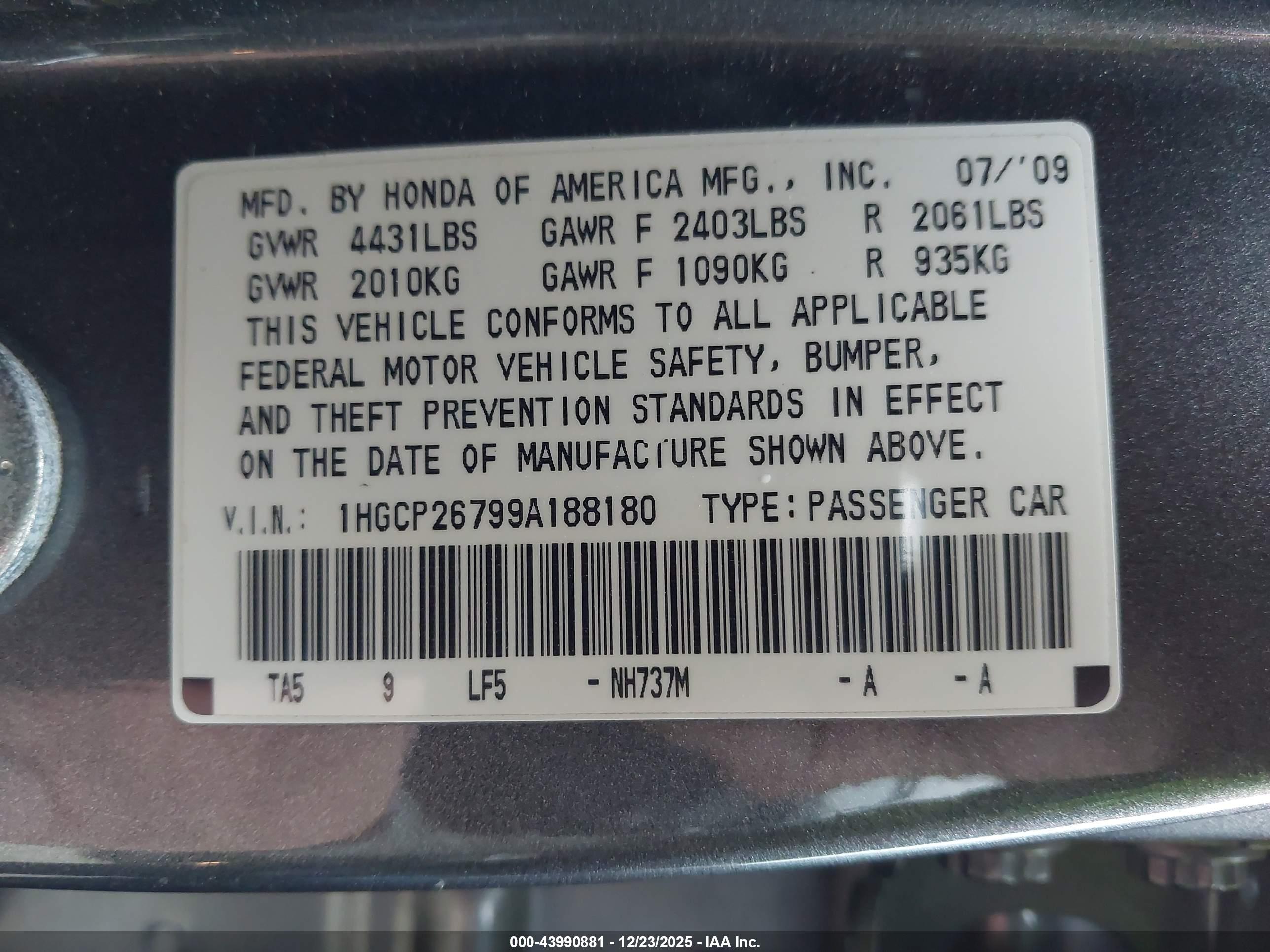 HONDA ACCORD image 9