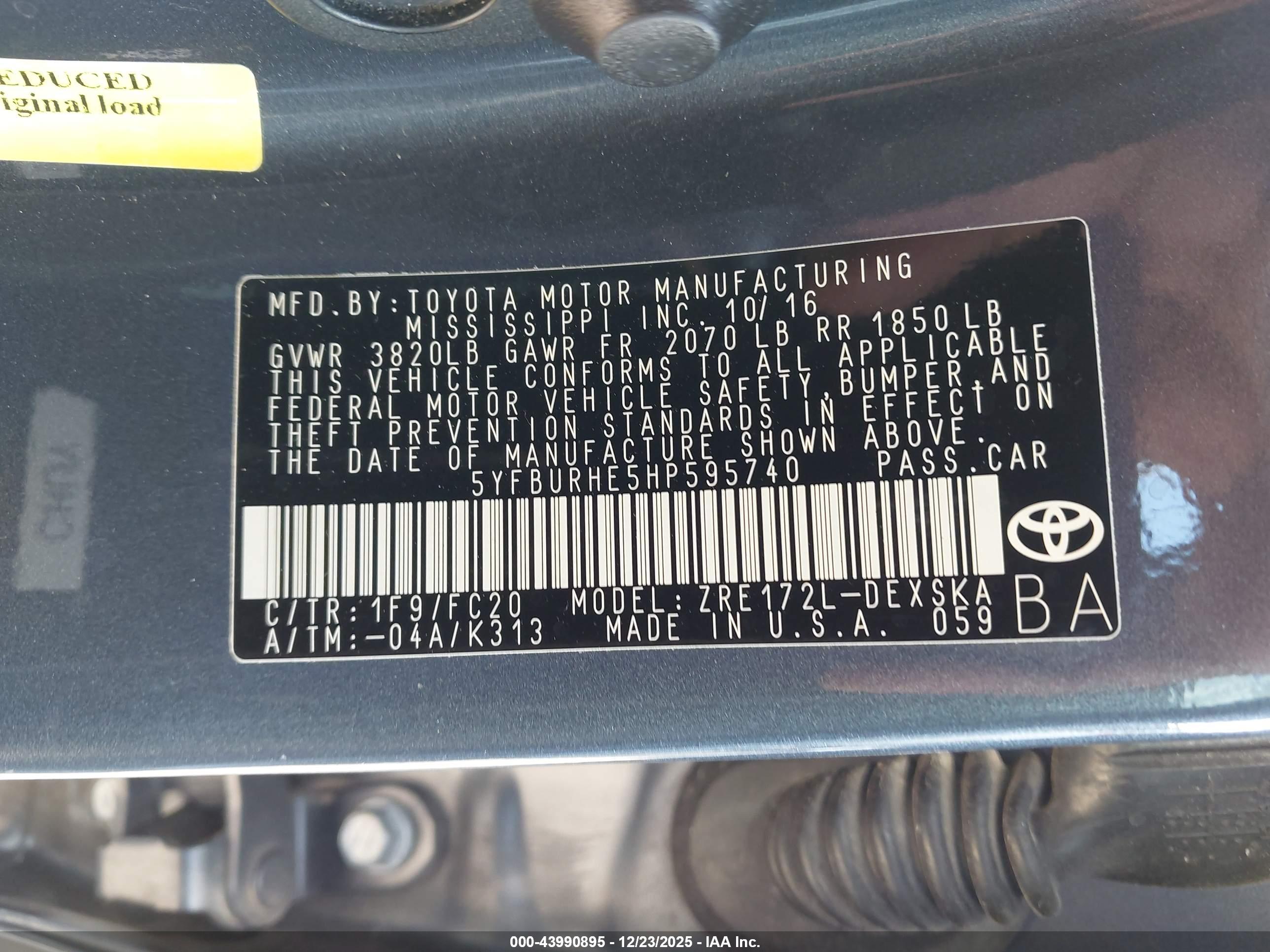 TOYOTA COROLLA image 9