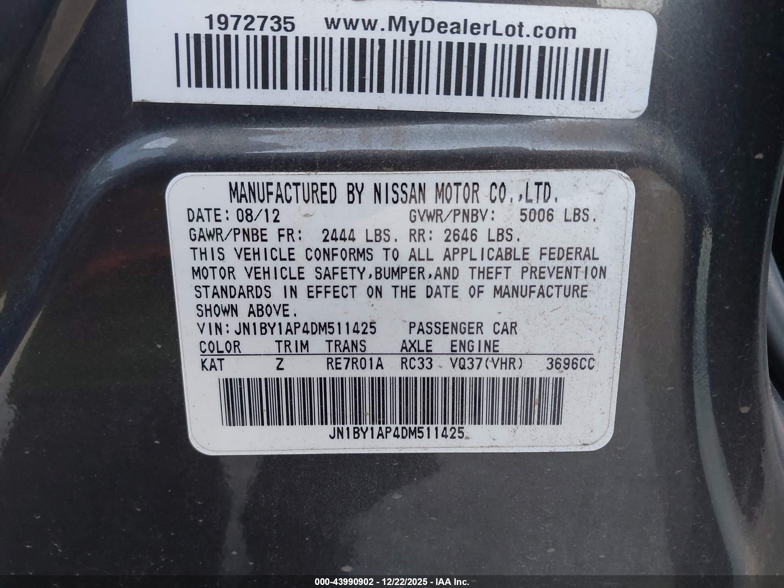 INFINITI M37 image 9