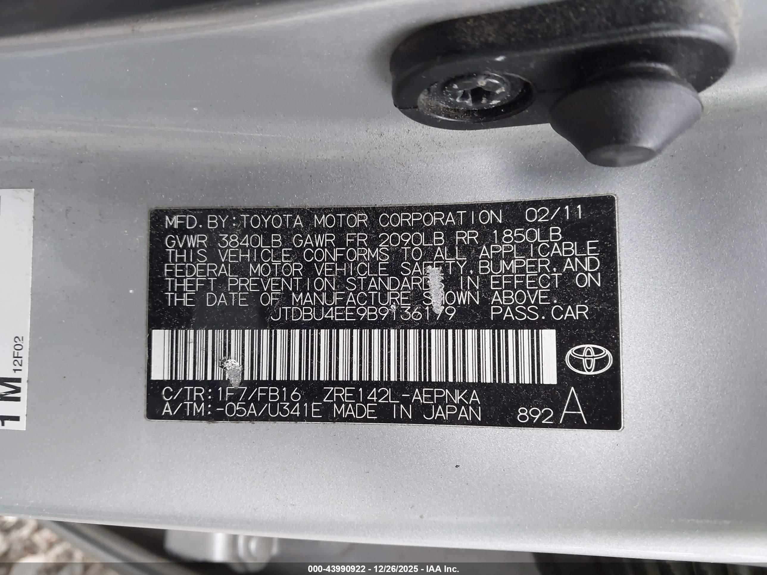 TOYOTA COROLLA image 9