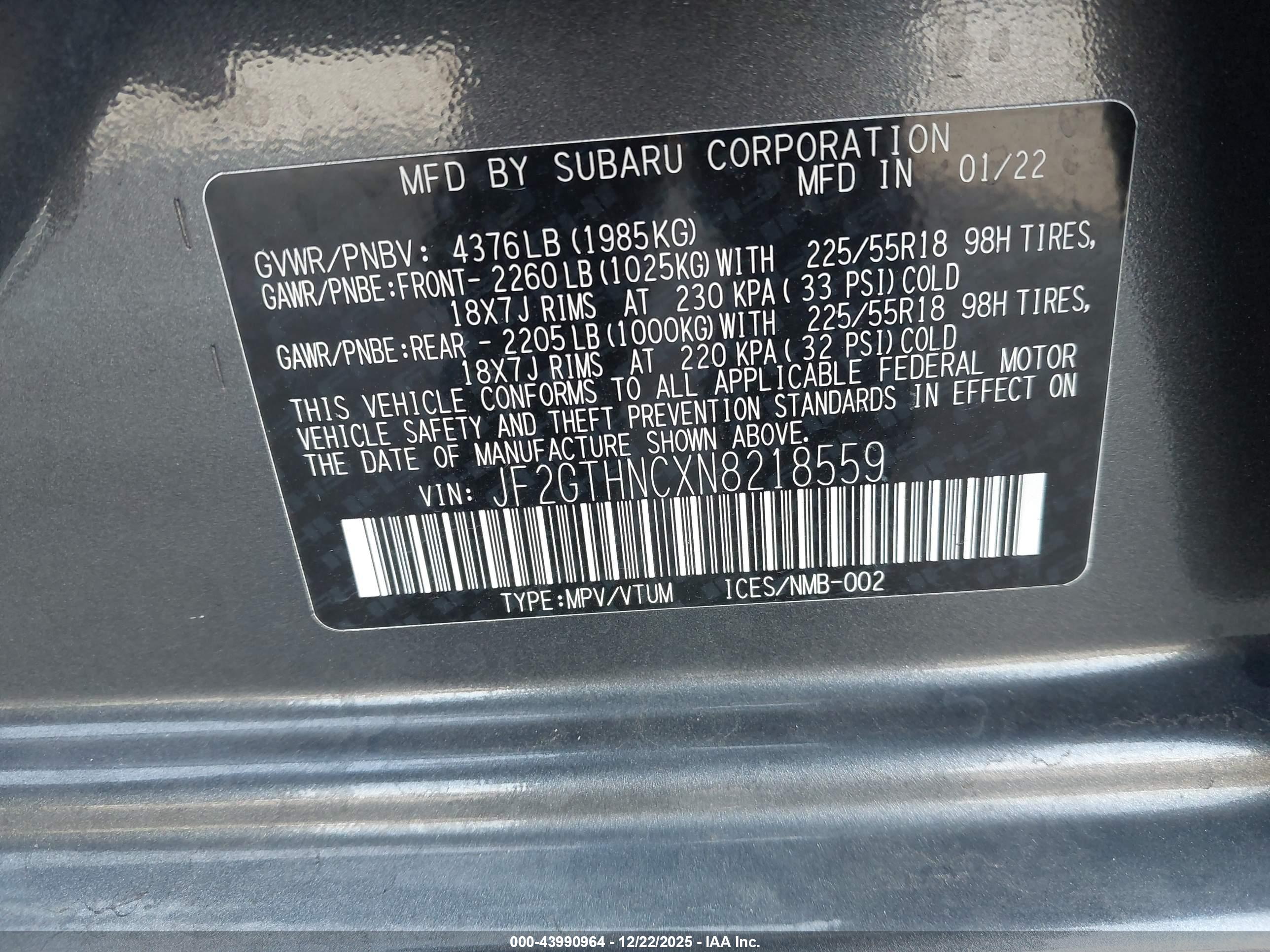 SUBARU CROSSTREK image 9