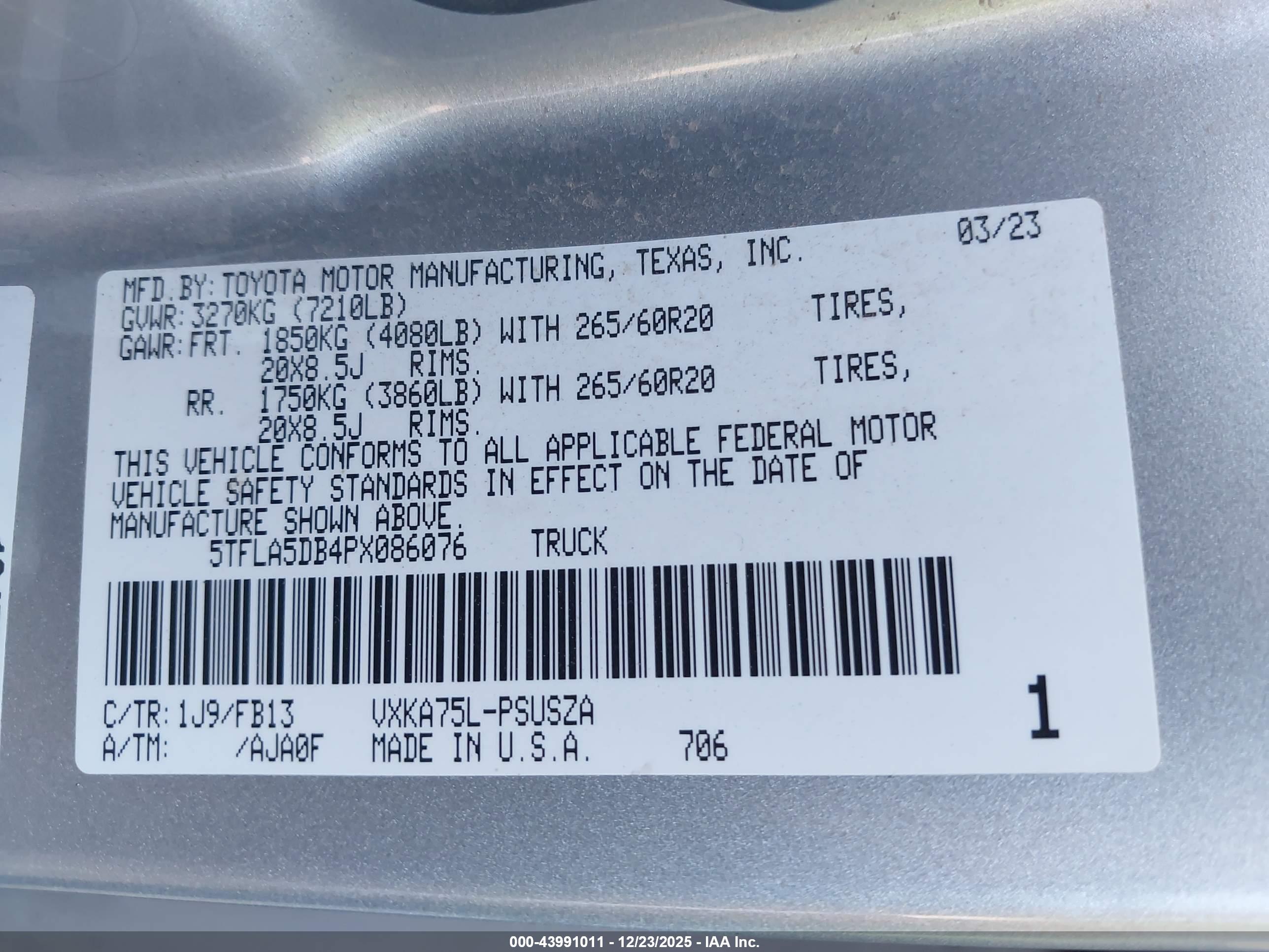 TOYOTA TUNDRA image 9