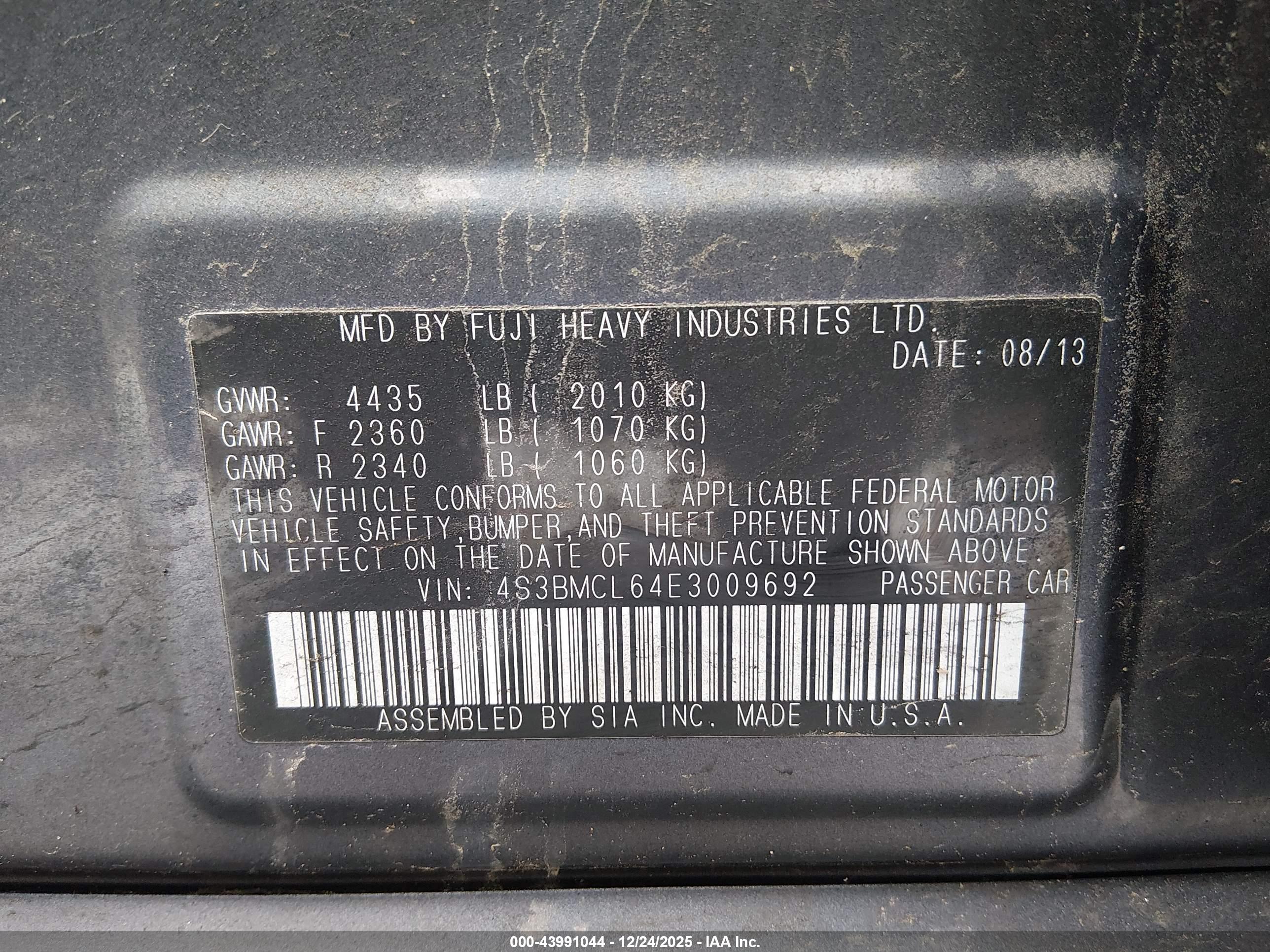 SUBARU LEGACY image 9
