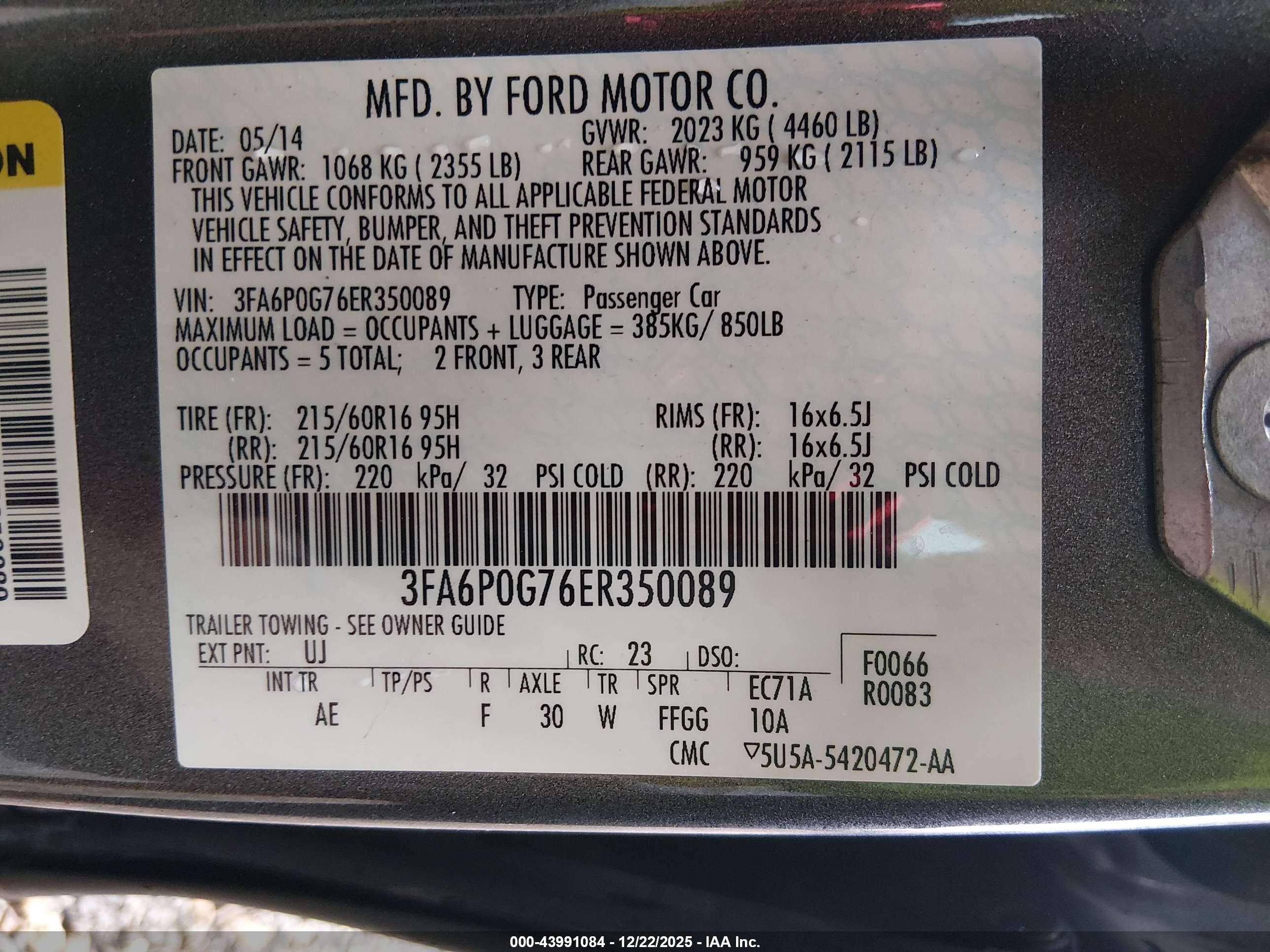 FORD FUSION image 9