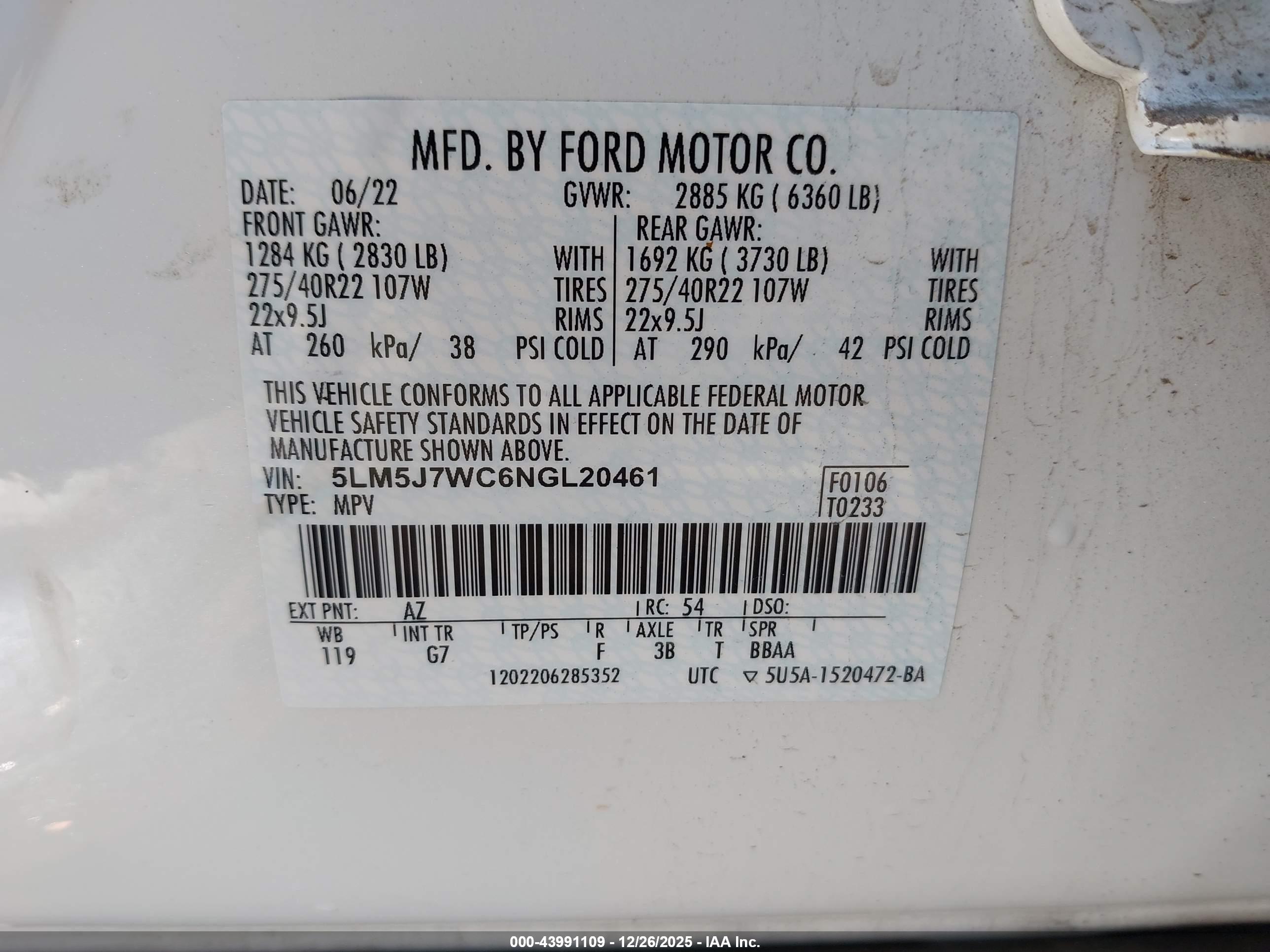 LINCOLN AVIATOR image 9