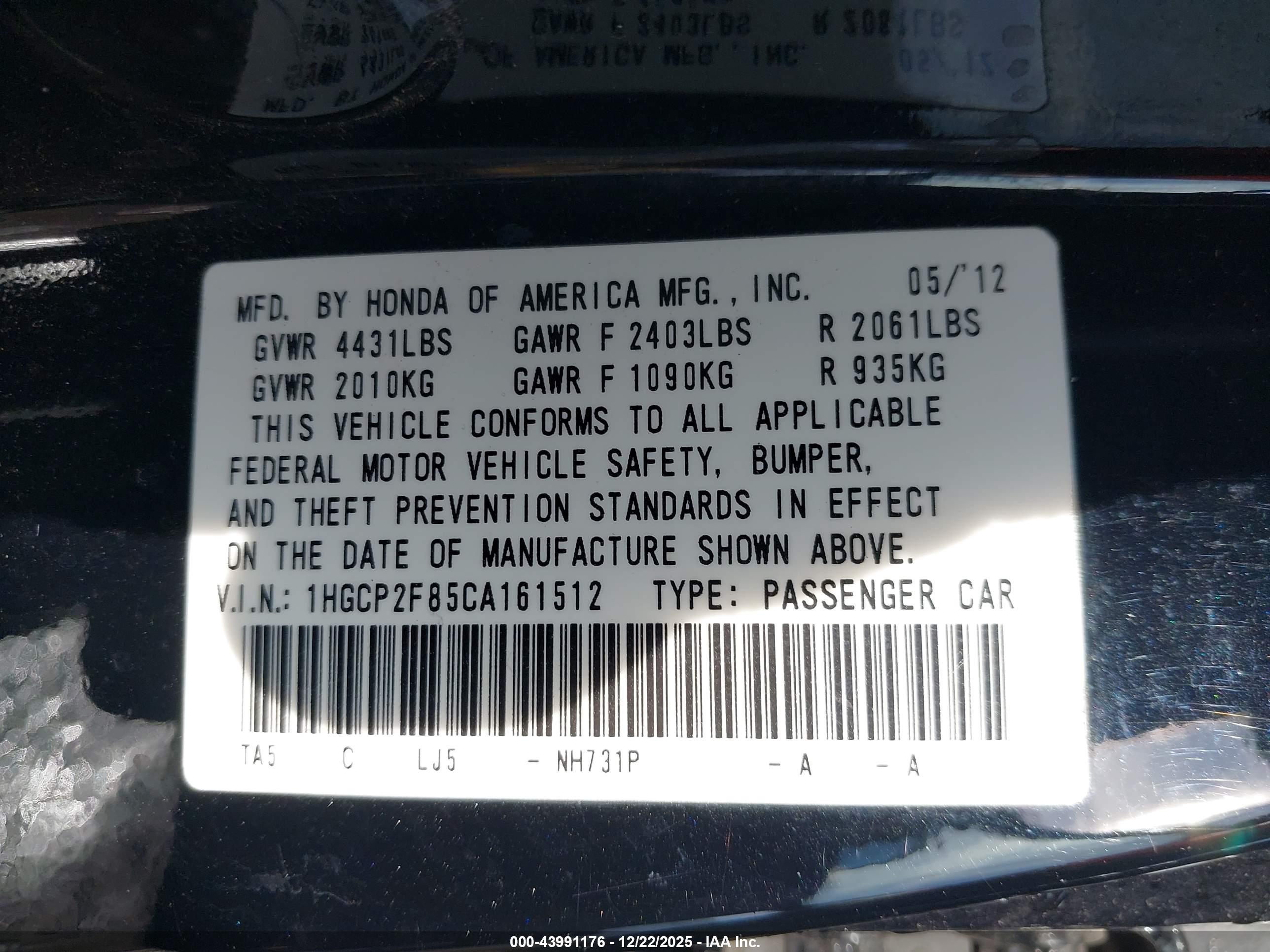 HONDA ACCORD image 9