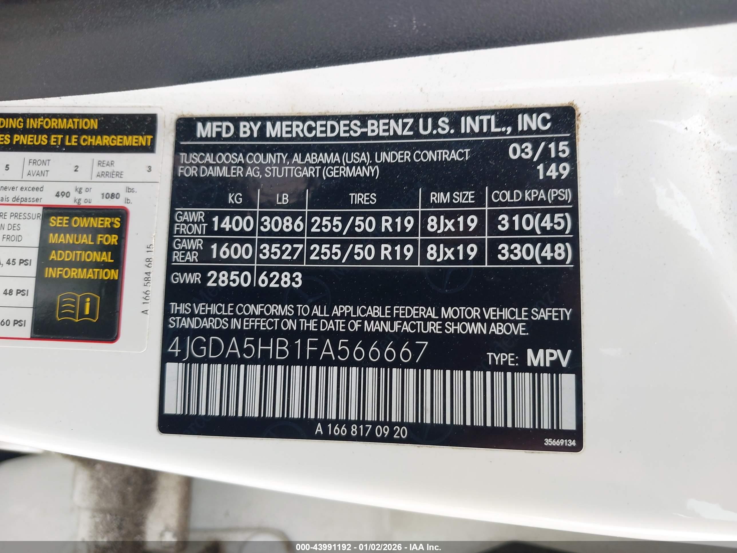 MERCEDES-BENZ ML image 9