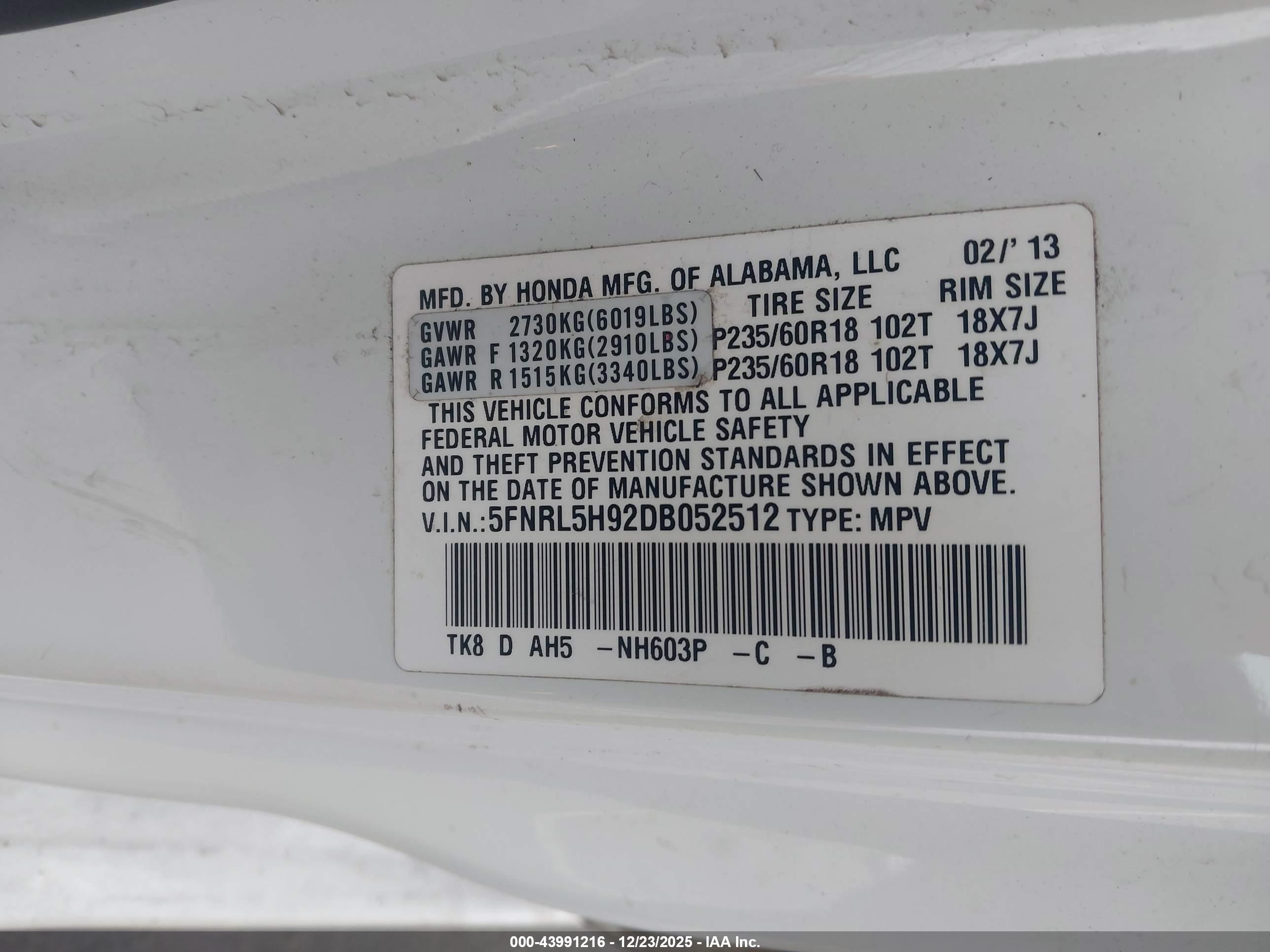 HONDA ODYSSEY image 9