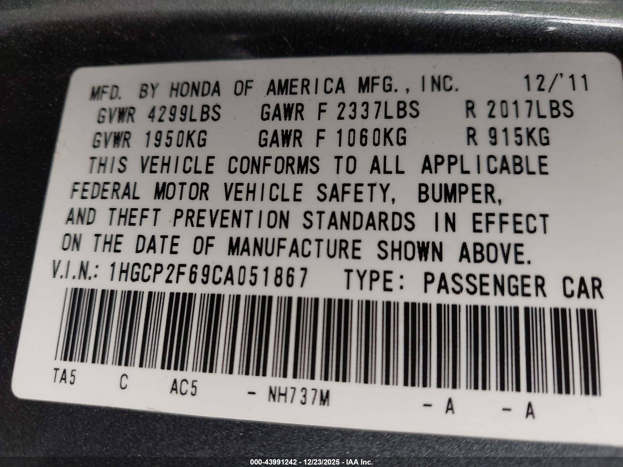 HONDA ACCORD image 9