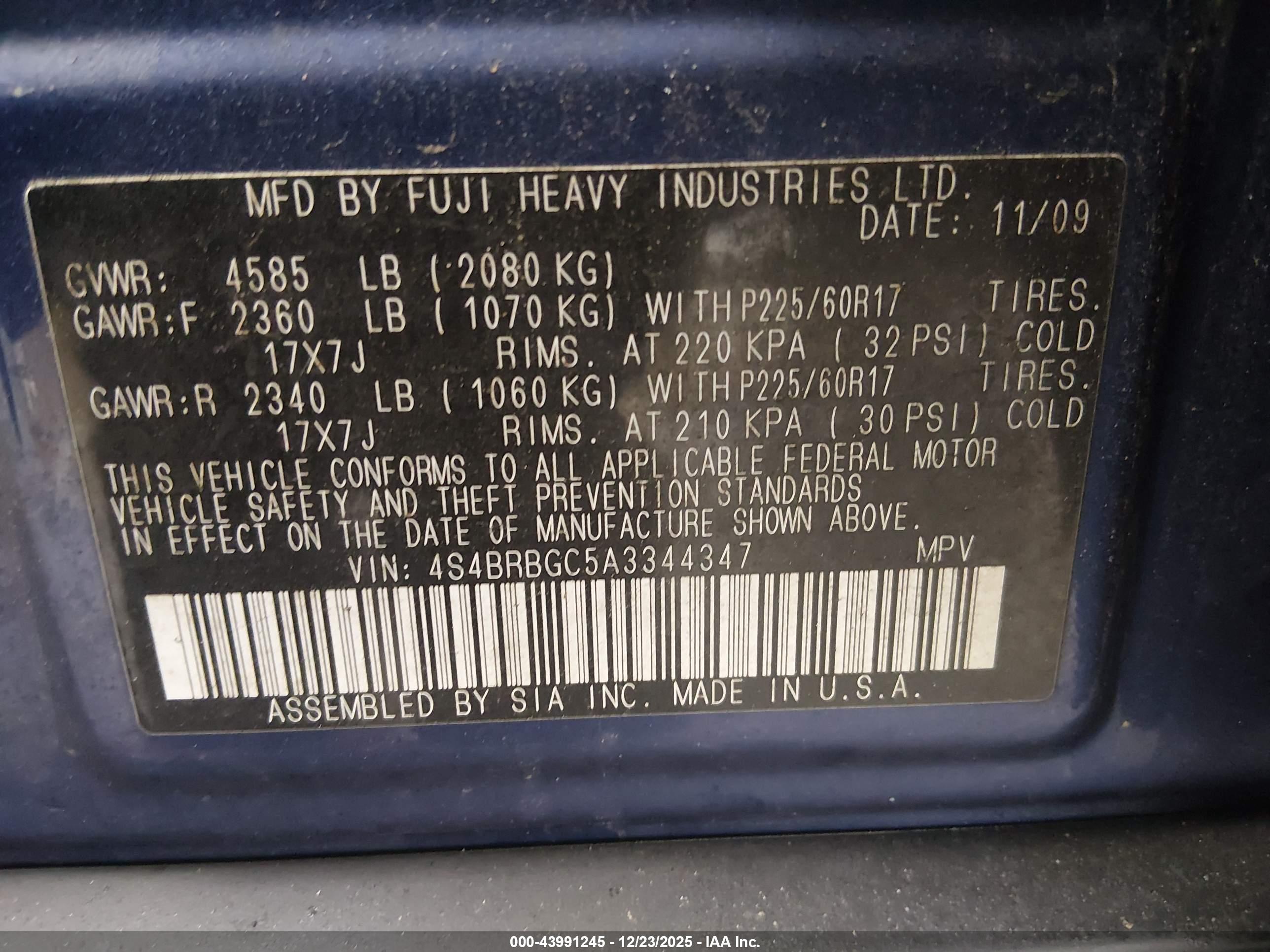 SUBARU OUTBACK image 9
