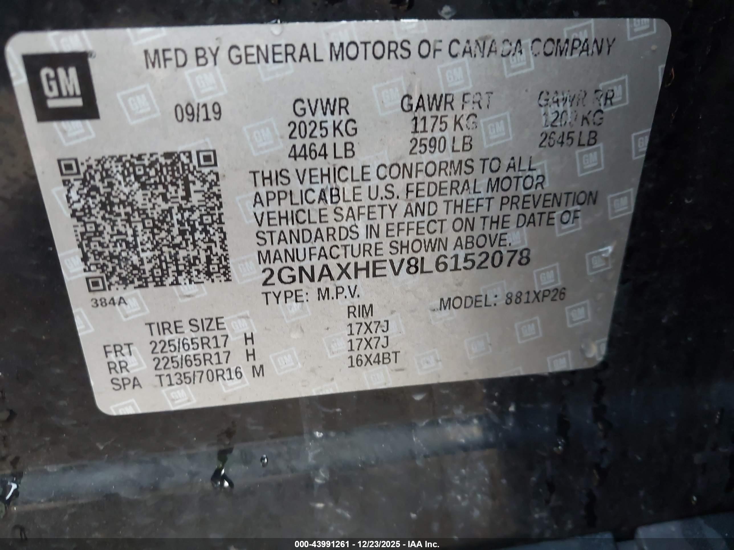 CHEVROLET EQUINOX image 9