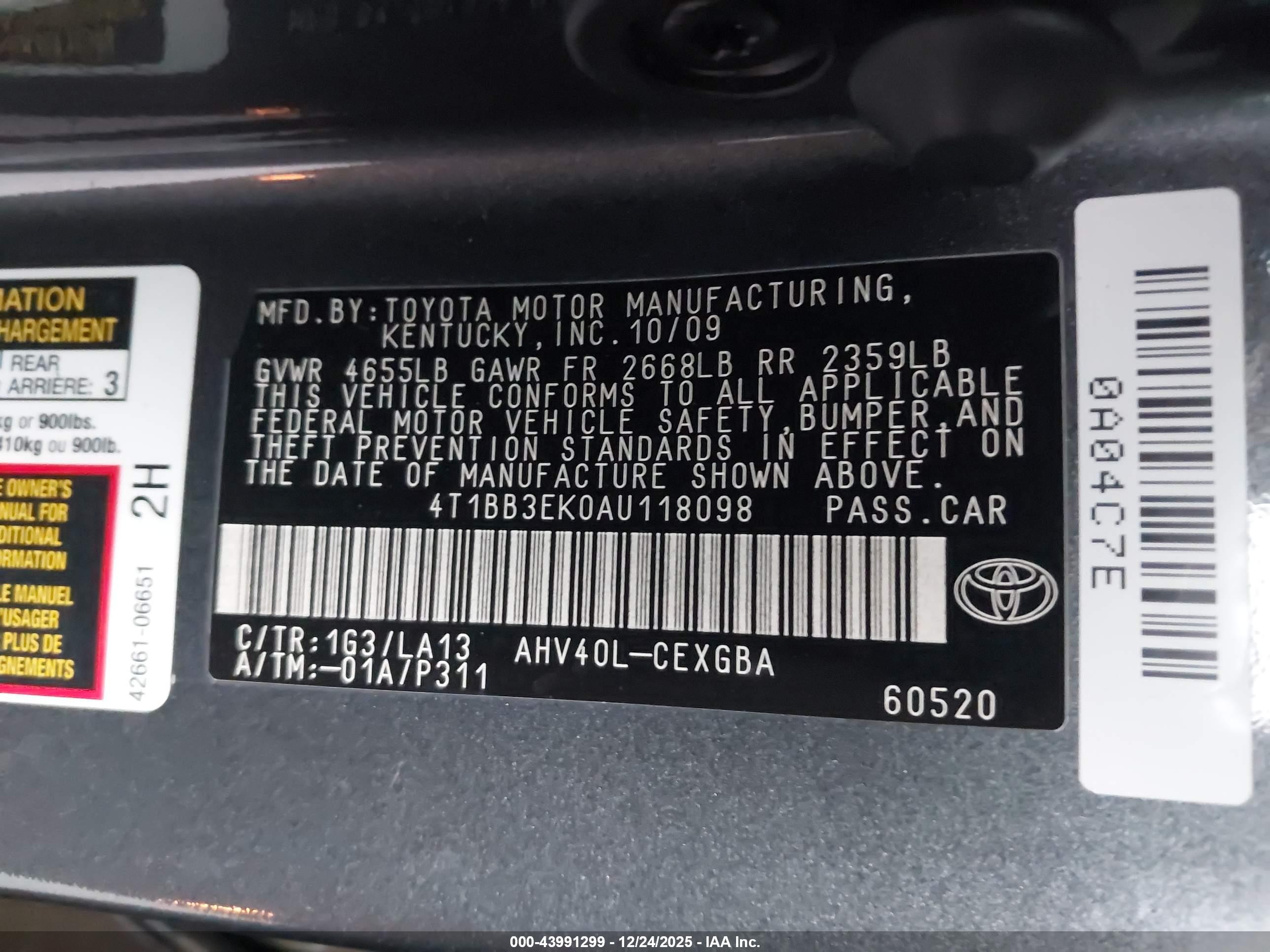 TOYOTA CAMRY image 9
