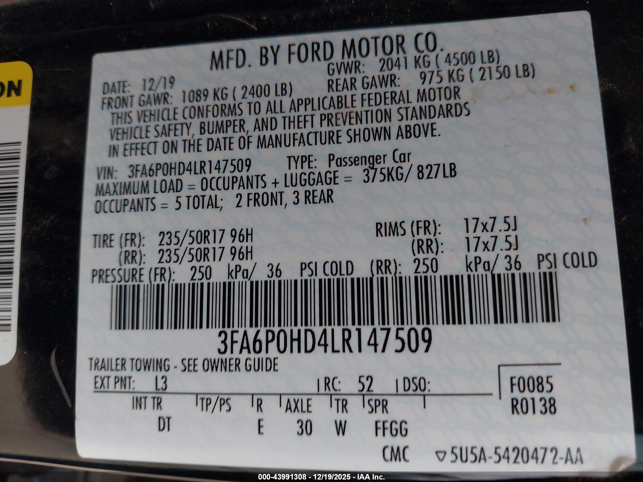 FORD FUSION image 9