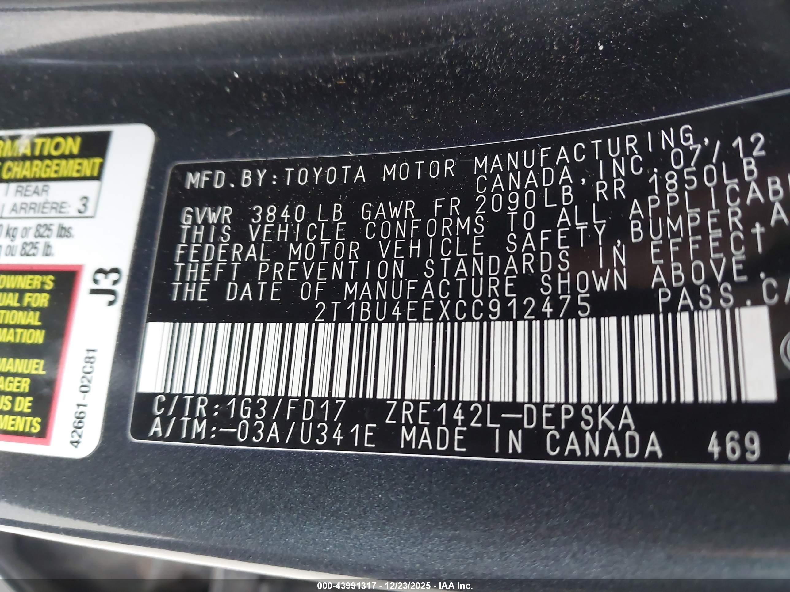 TOYOTA COROLLA image 9