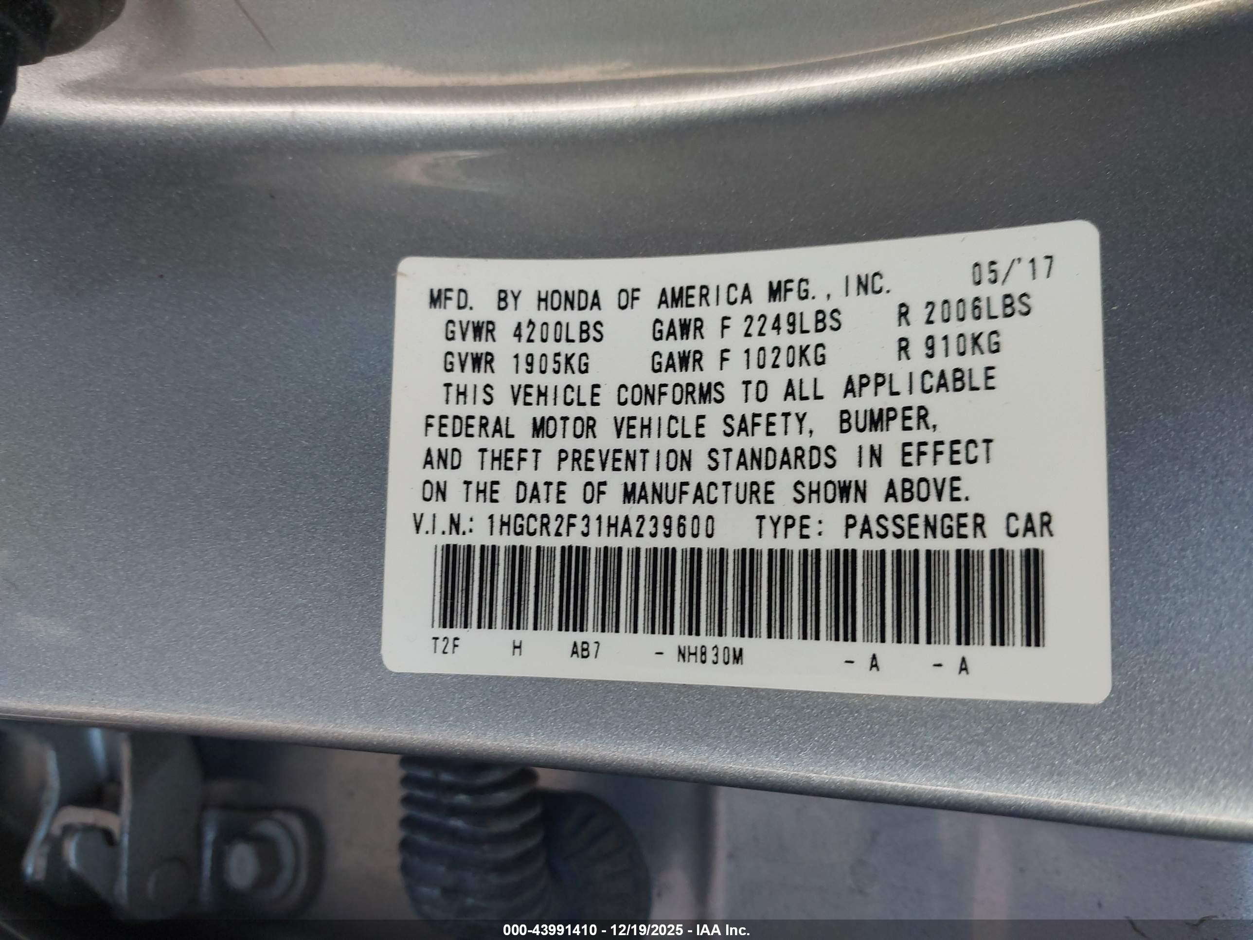 HONDA ACCORD image 9
