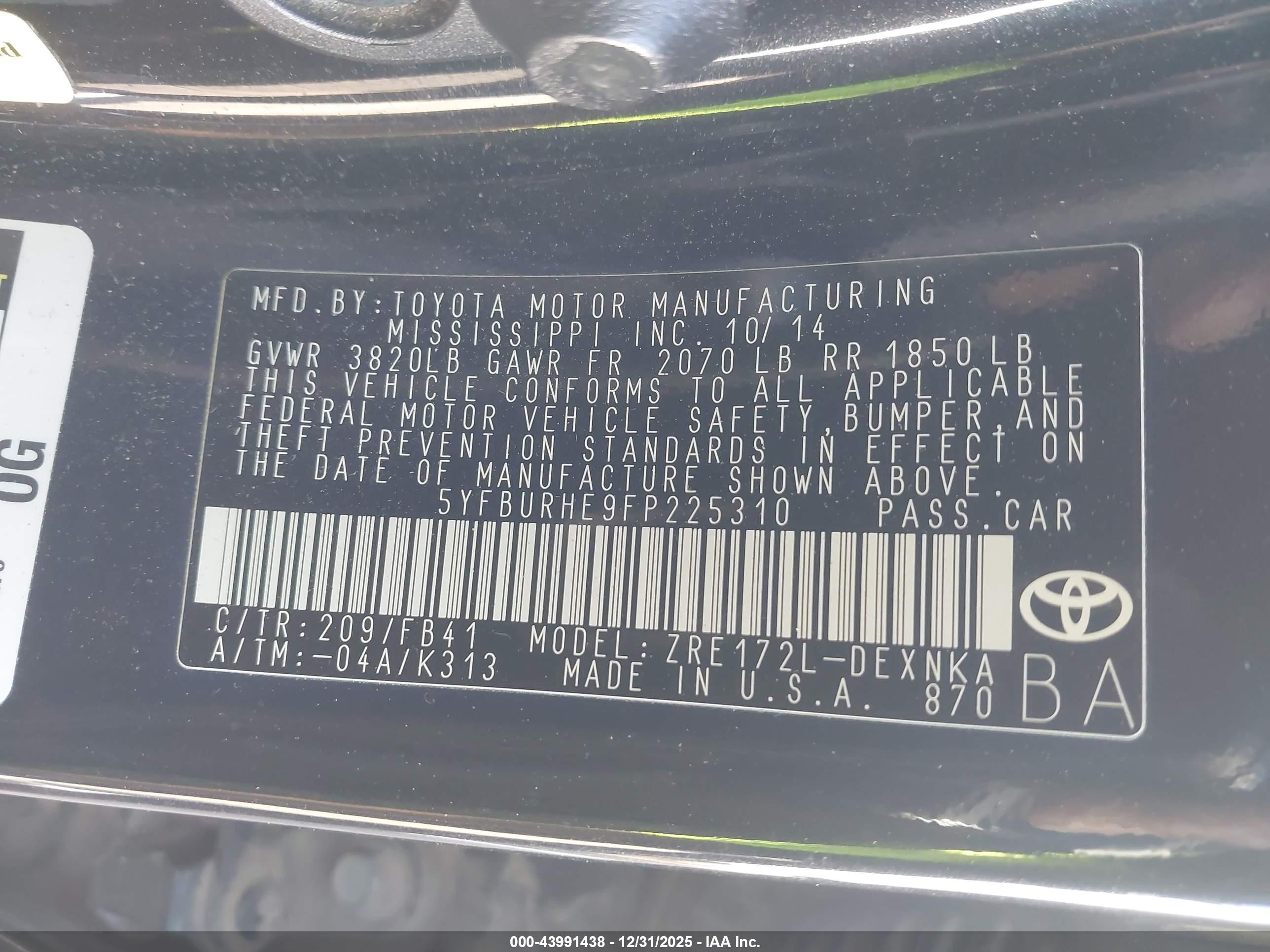 TOYOTA COROLLA image 9