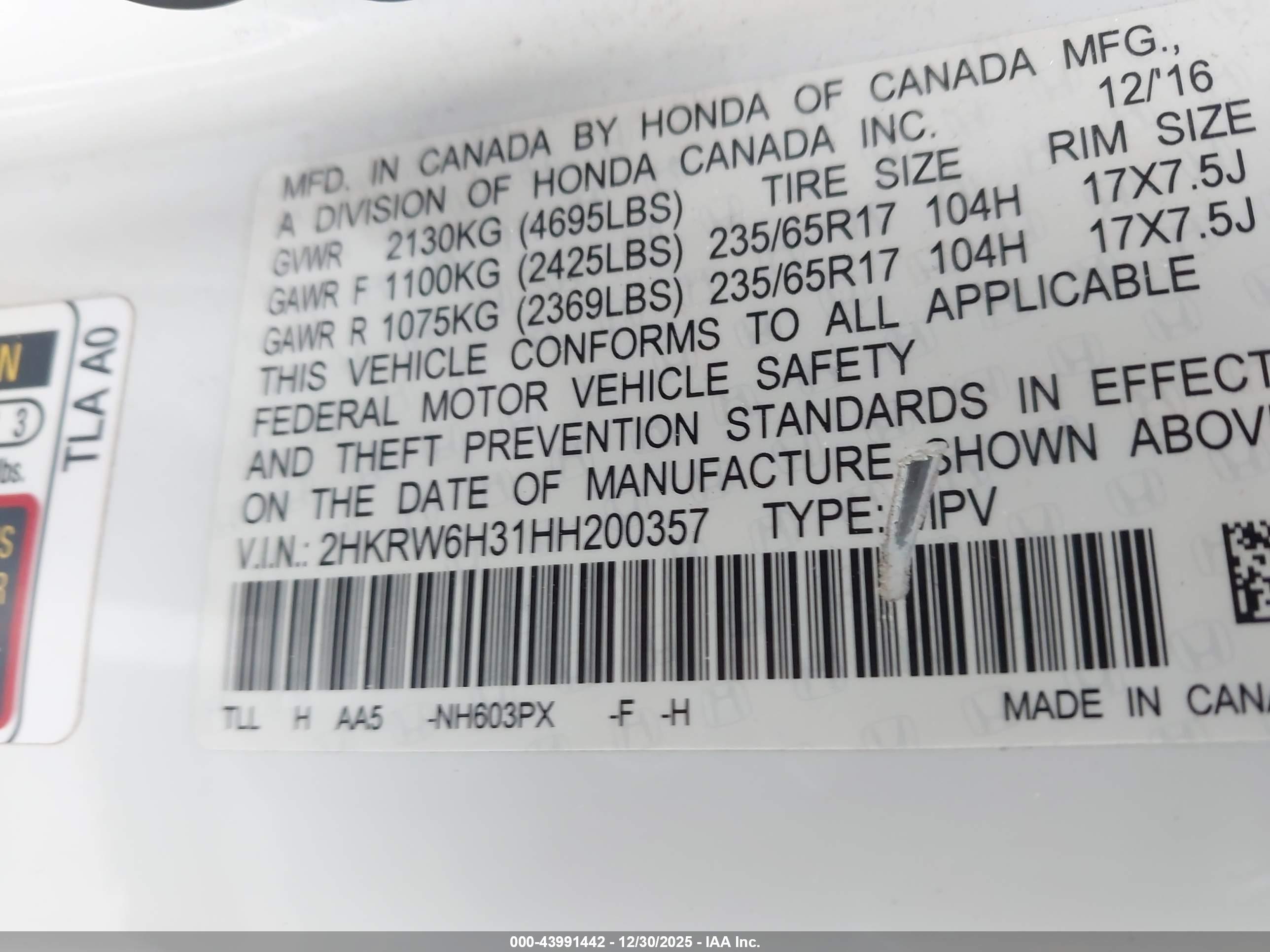HONDA CR-V image 9