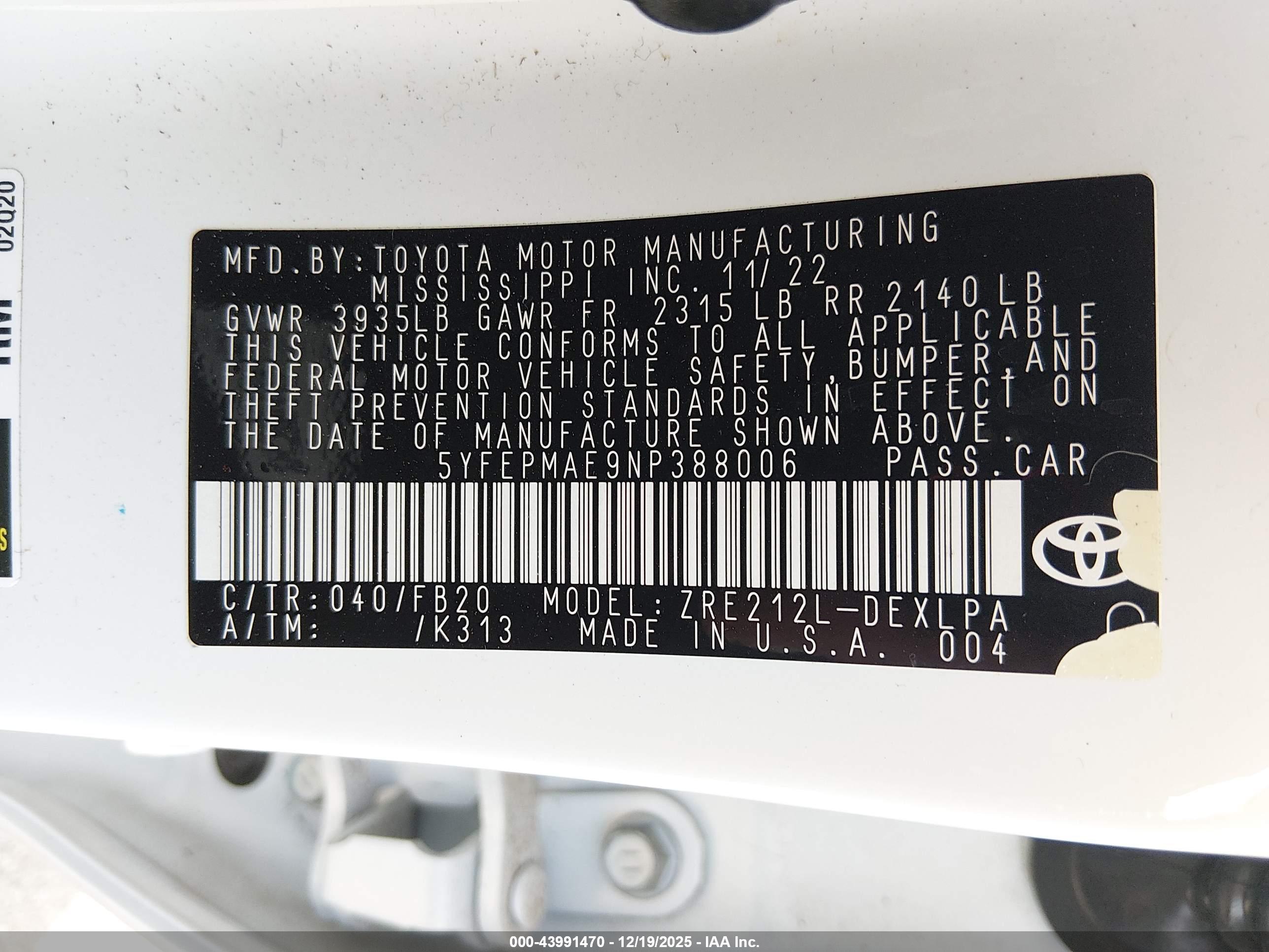 TOYOTA COROLLA image 9