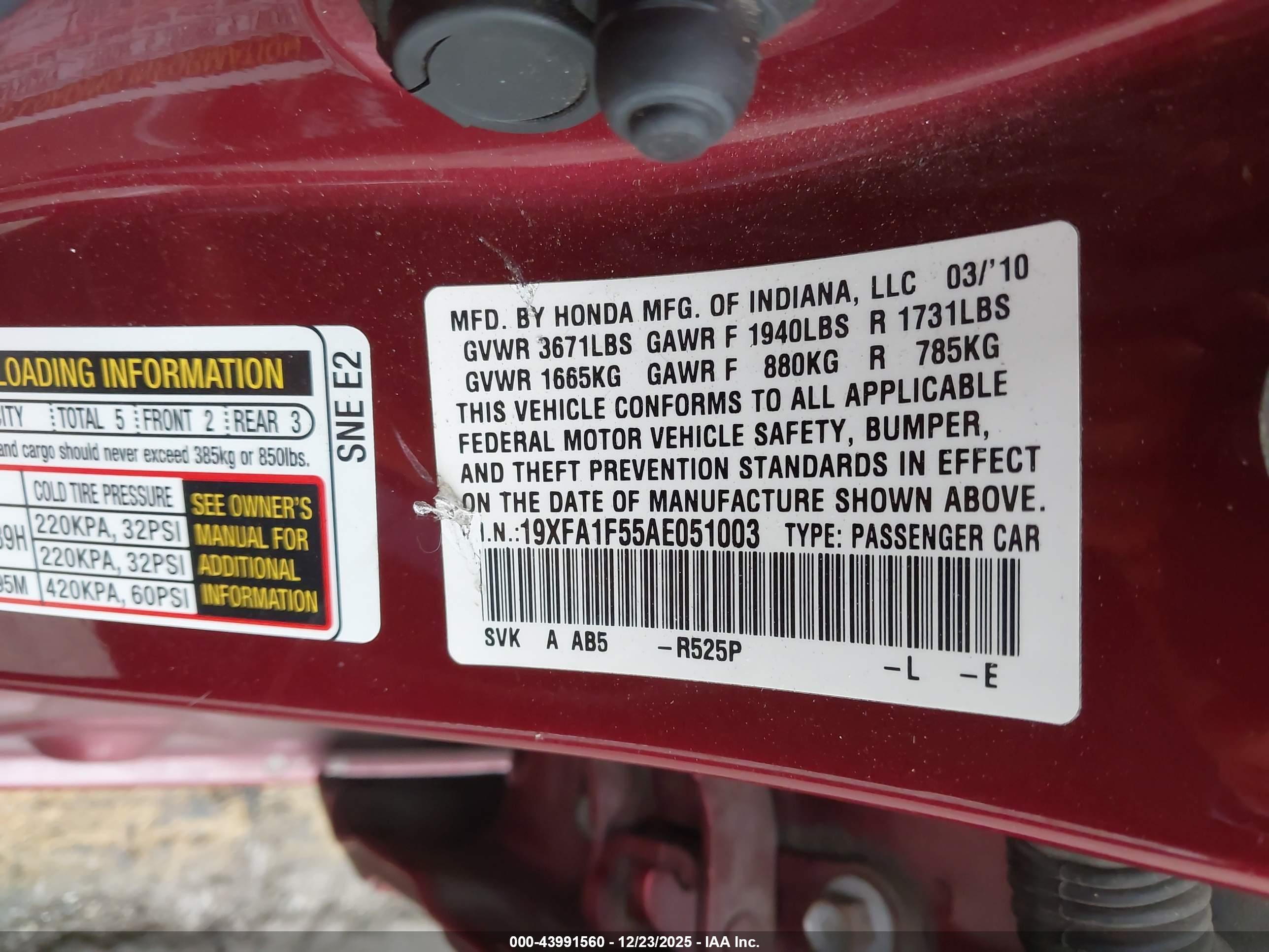 HONDA CIVIC image 9