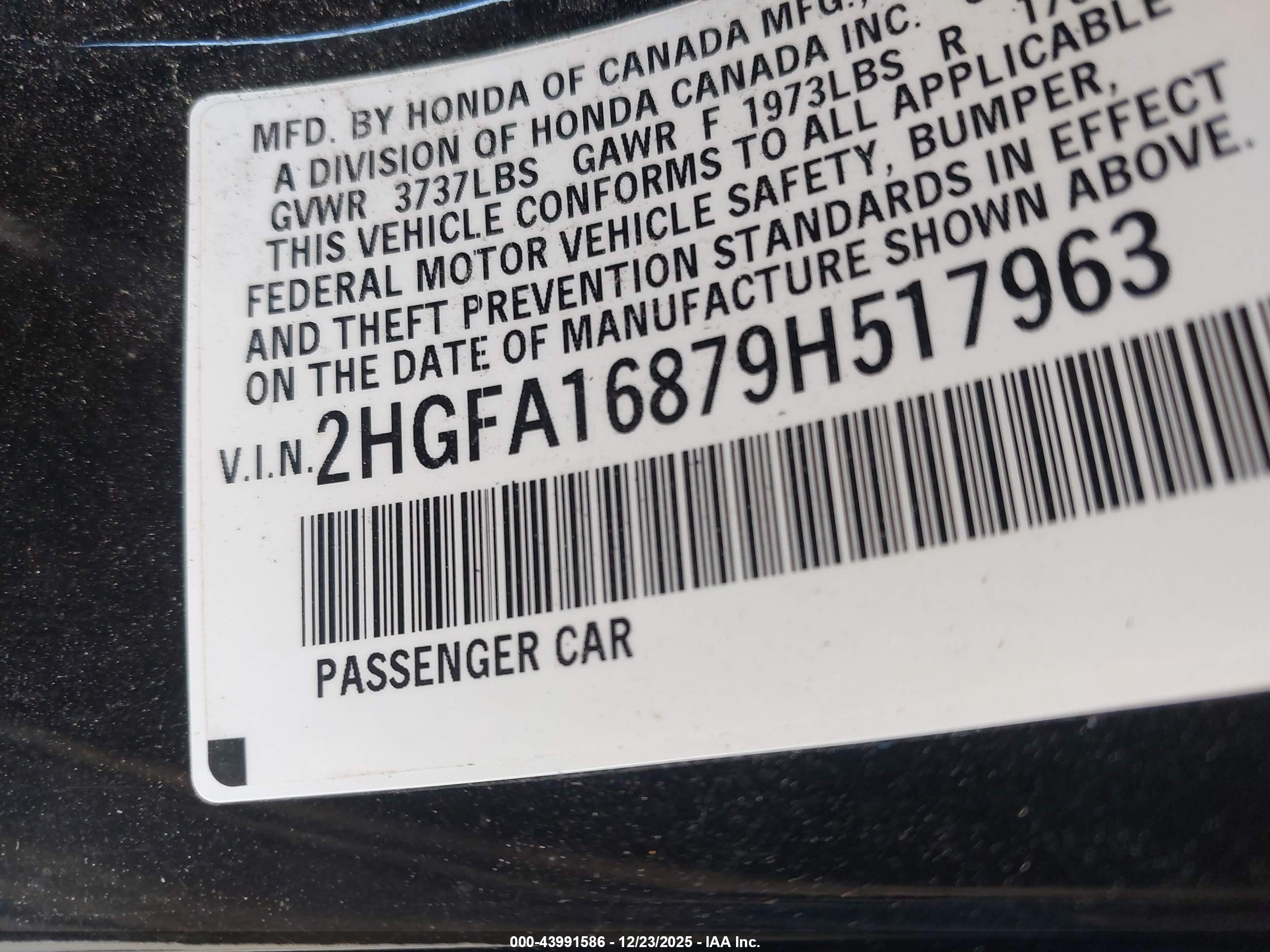 HONDA CIVIC image 9