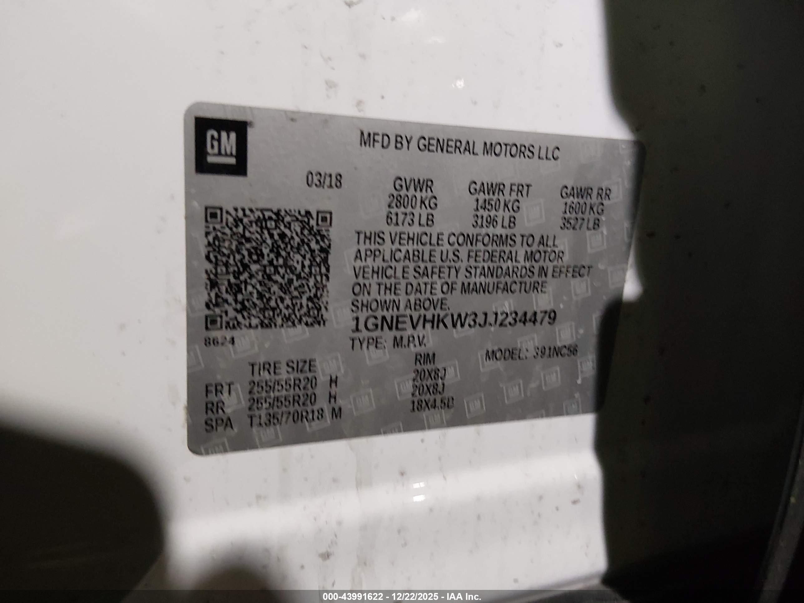 CHEVROLET TRAVERSE image 9