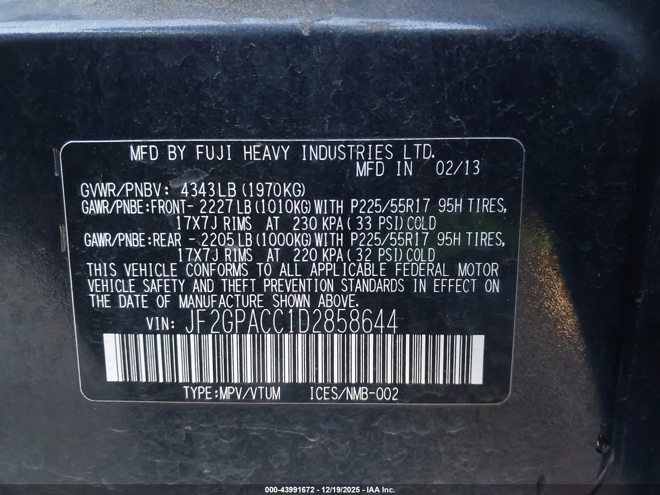 SUBARU XV image 9