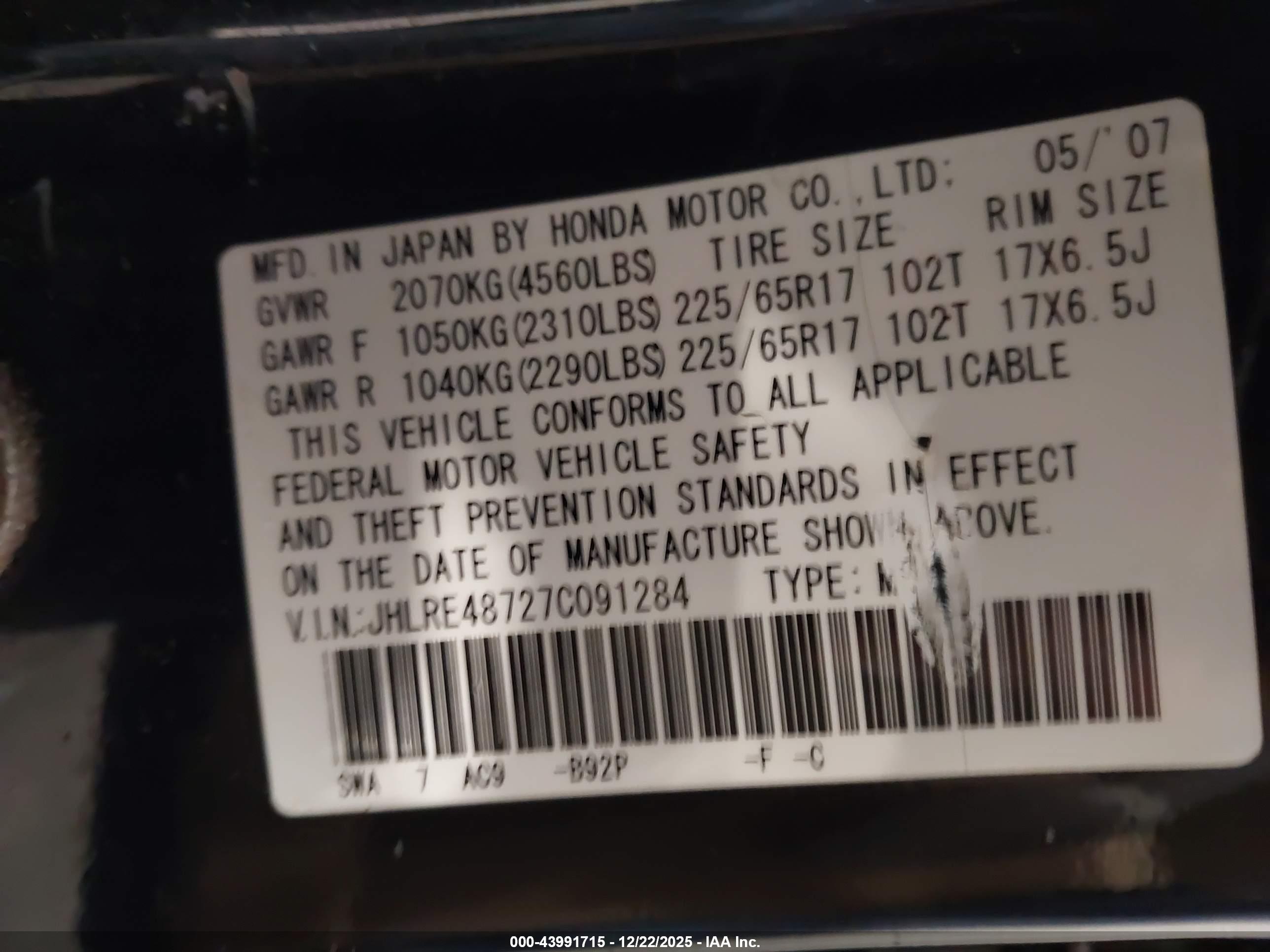 HONDA CR-V image 9