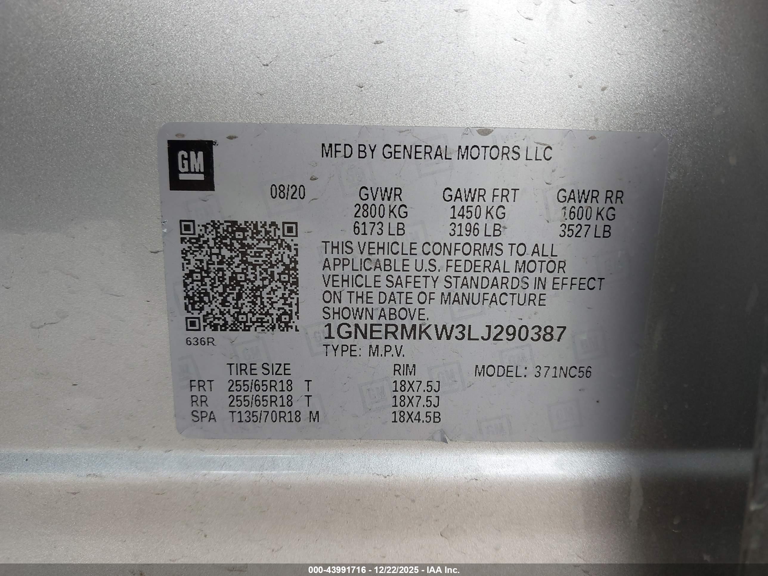 CHEVROLET TRAVERSE image 9
