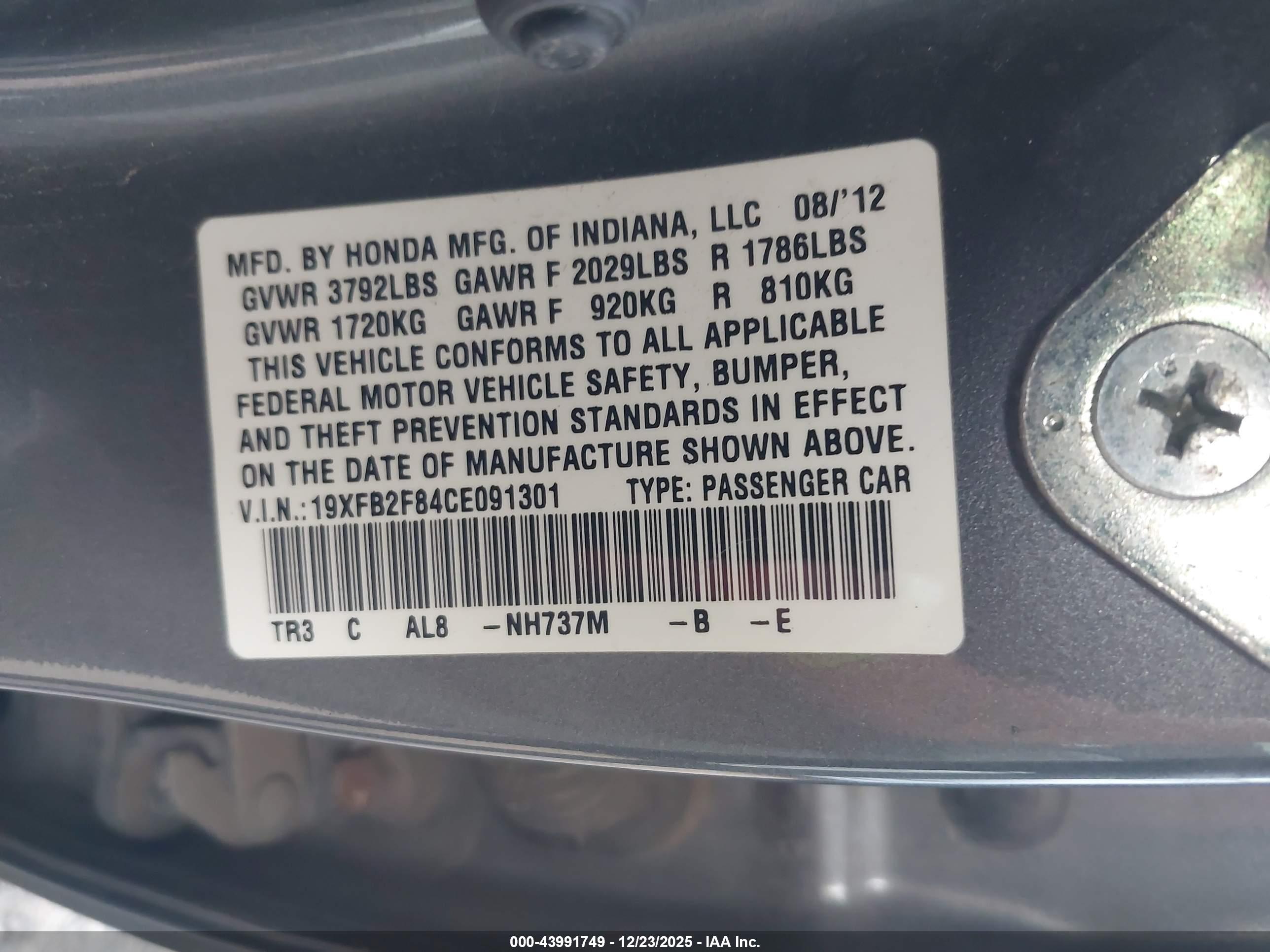 HONDA CIVIC image 9