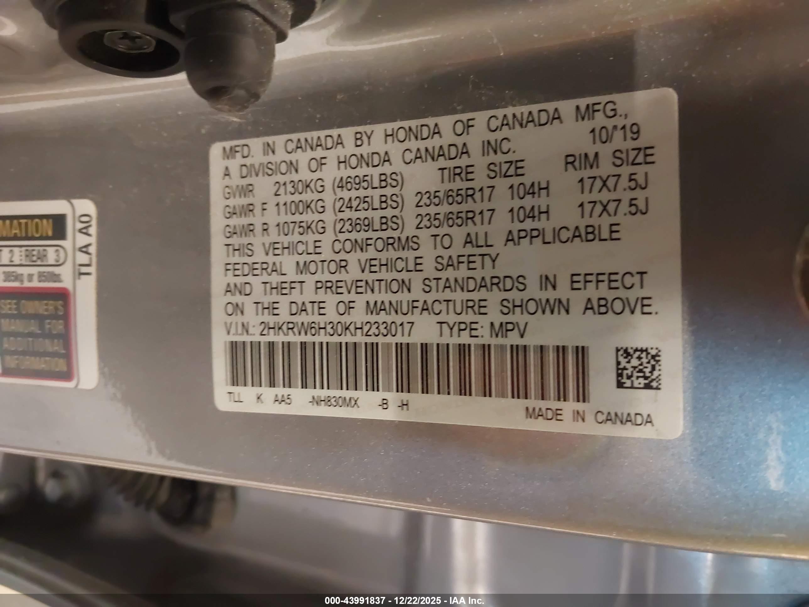 HONDA CR-V image 9