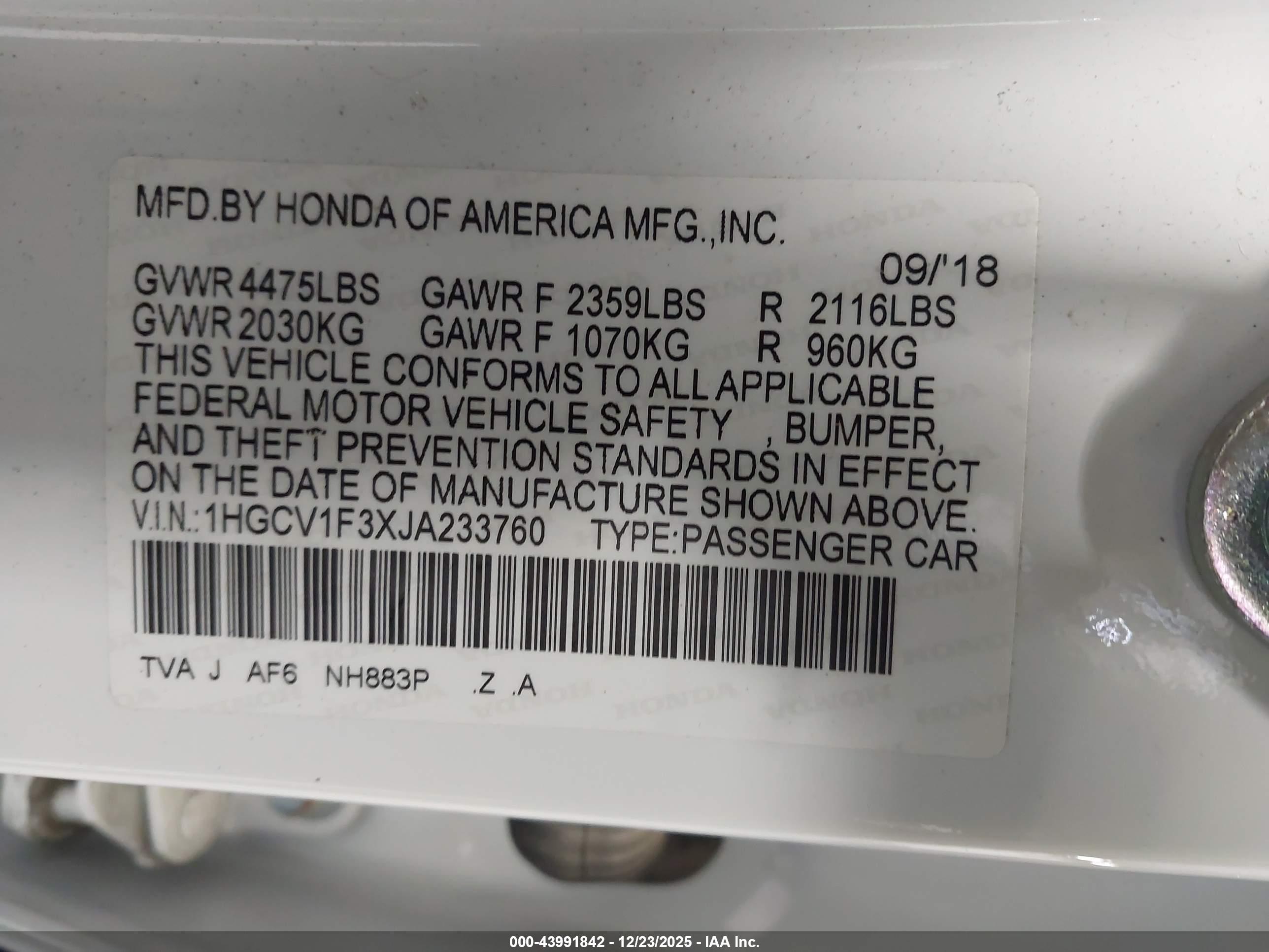 HONDA ACCORD image 9