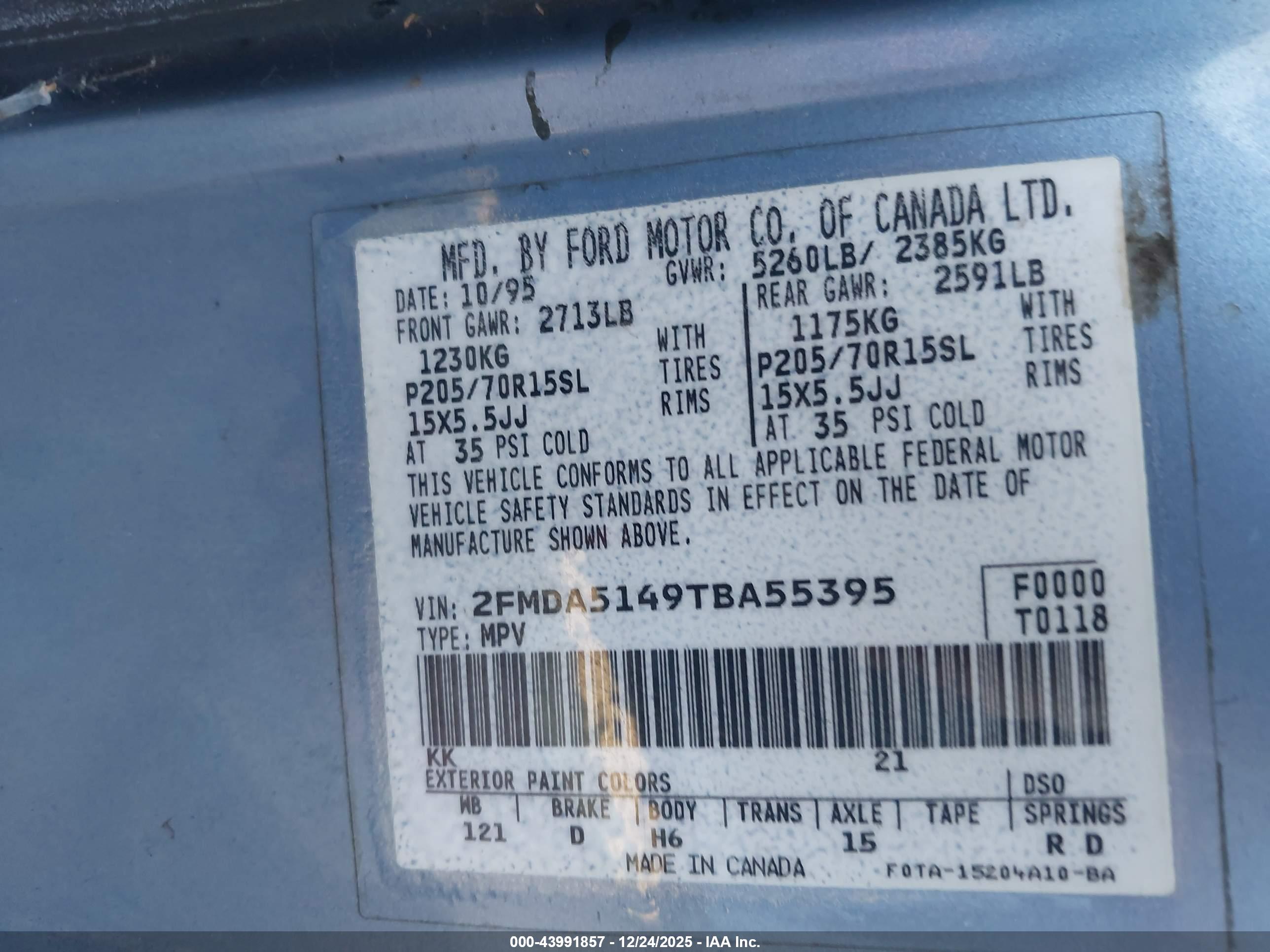 FORD WINDSTAR image 9