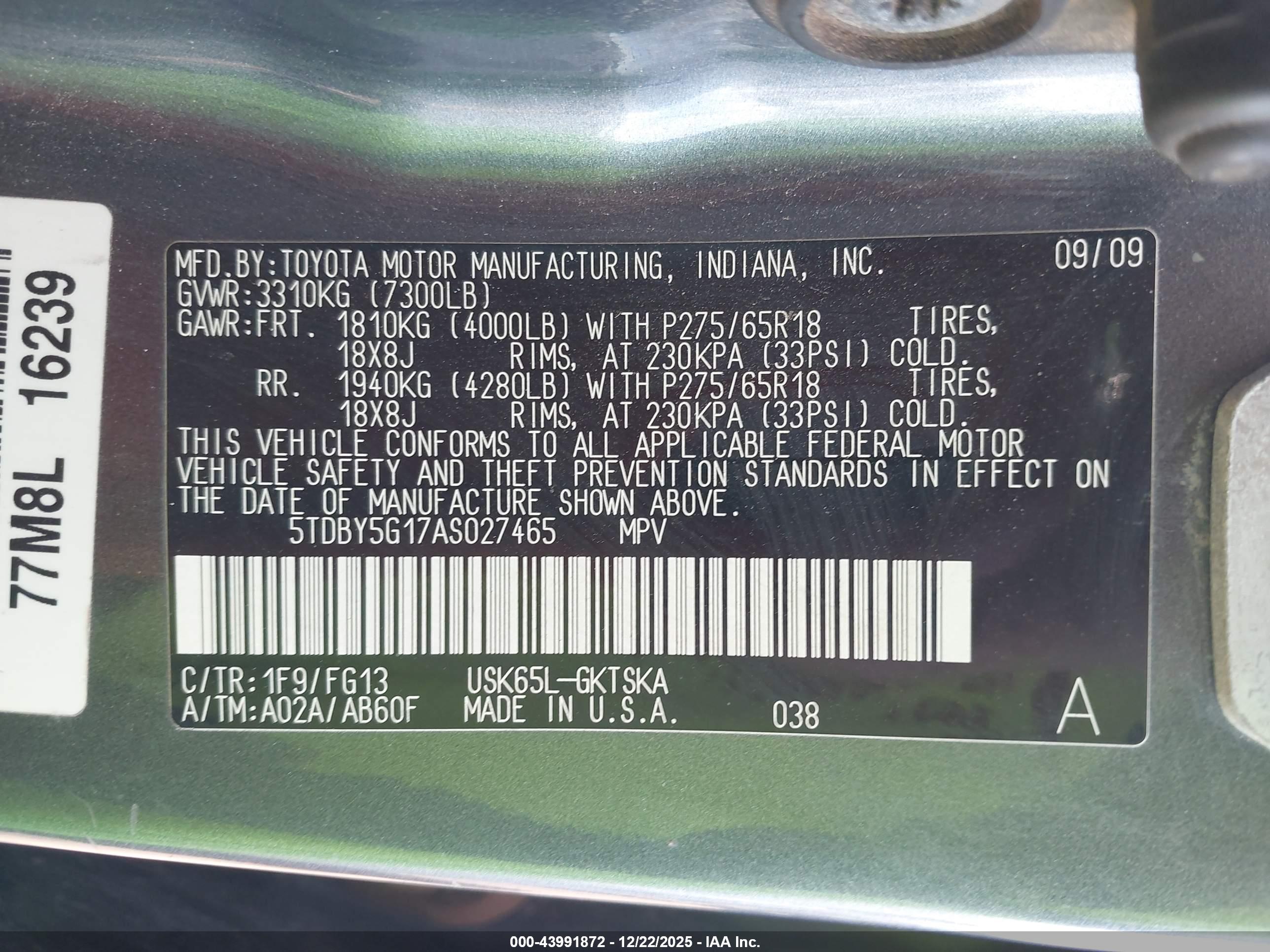 TOYOTA SEQUOIA image 9