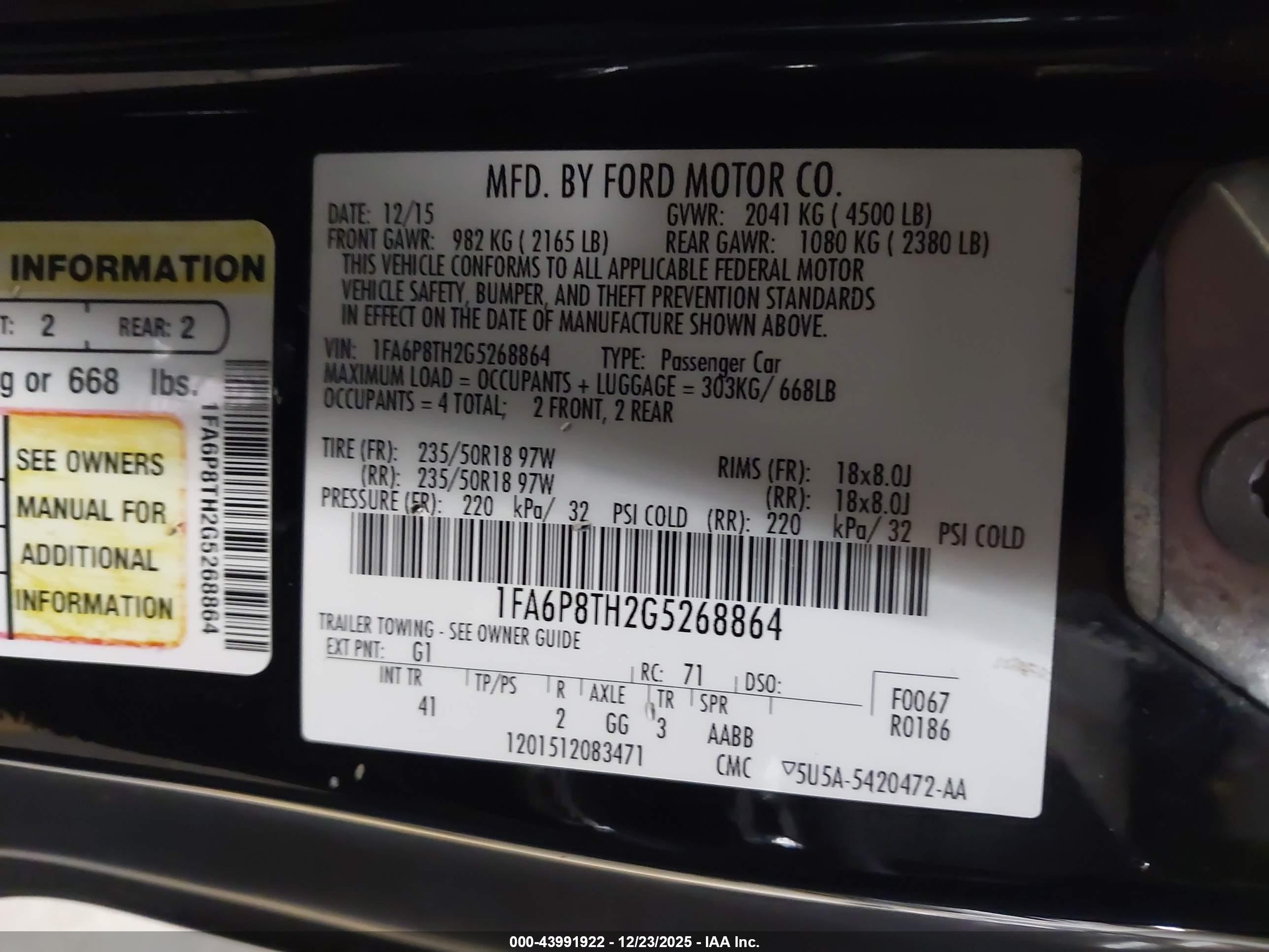 FORD MUSTANG image 9