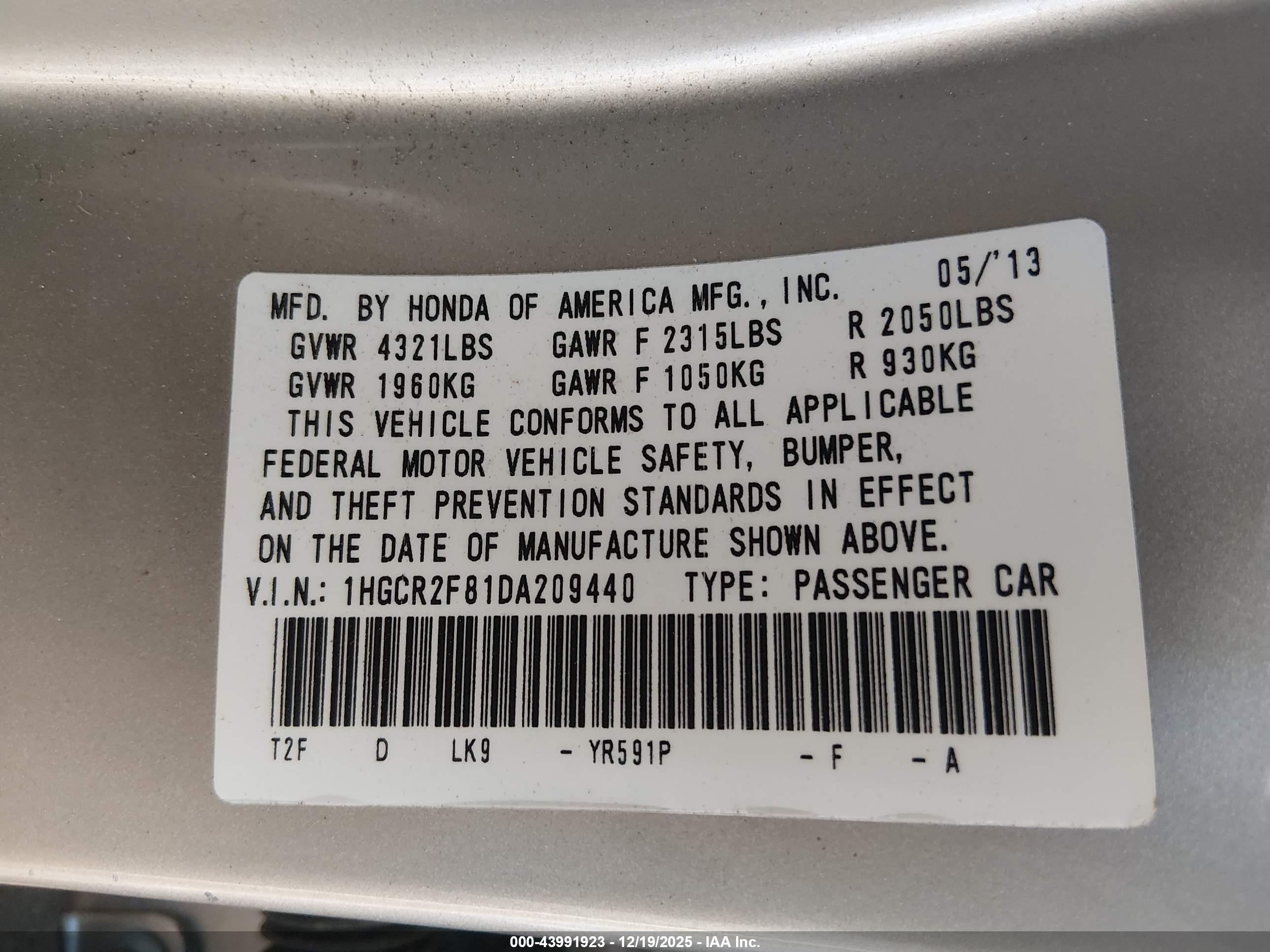 HONDA ACCORD image 9
