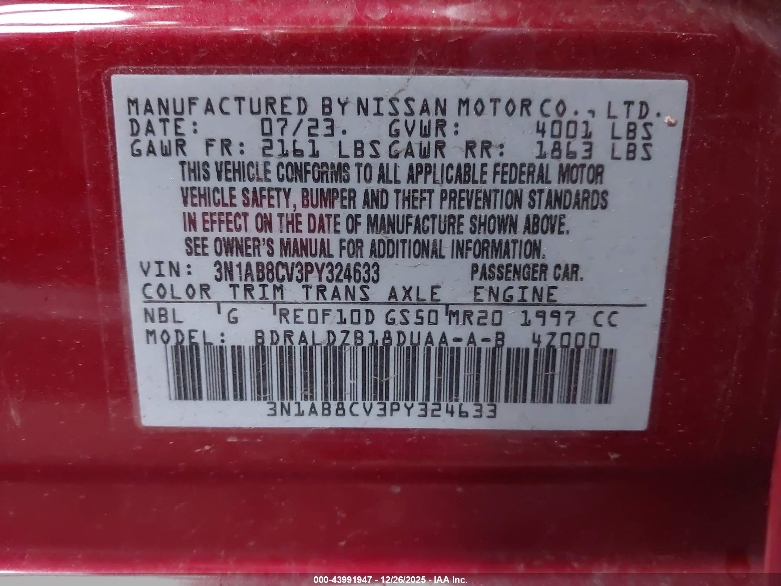 NISSAN SENTRA image 9