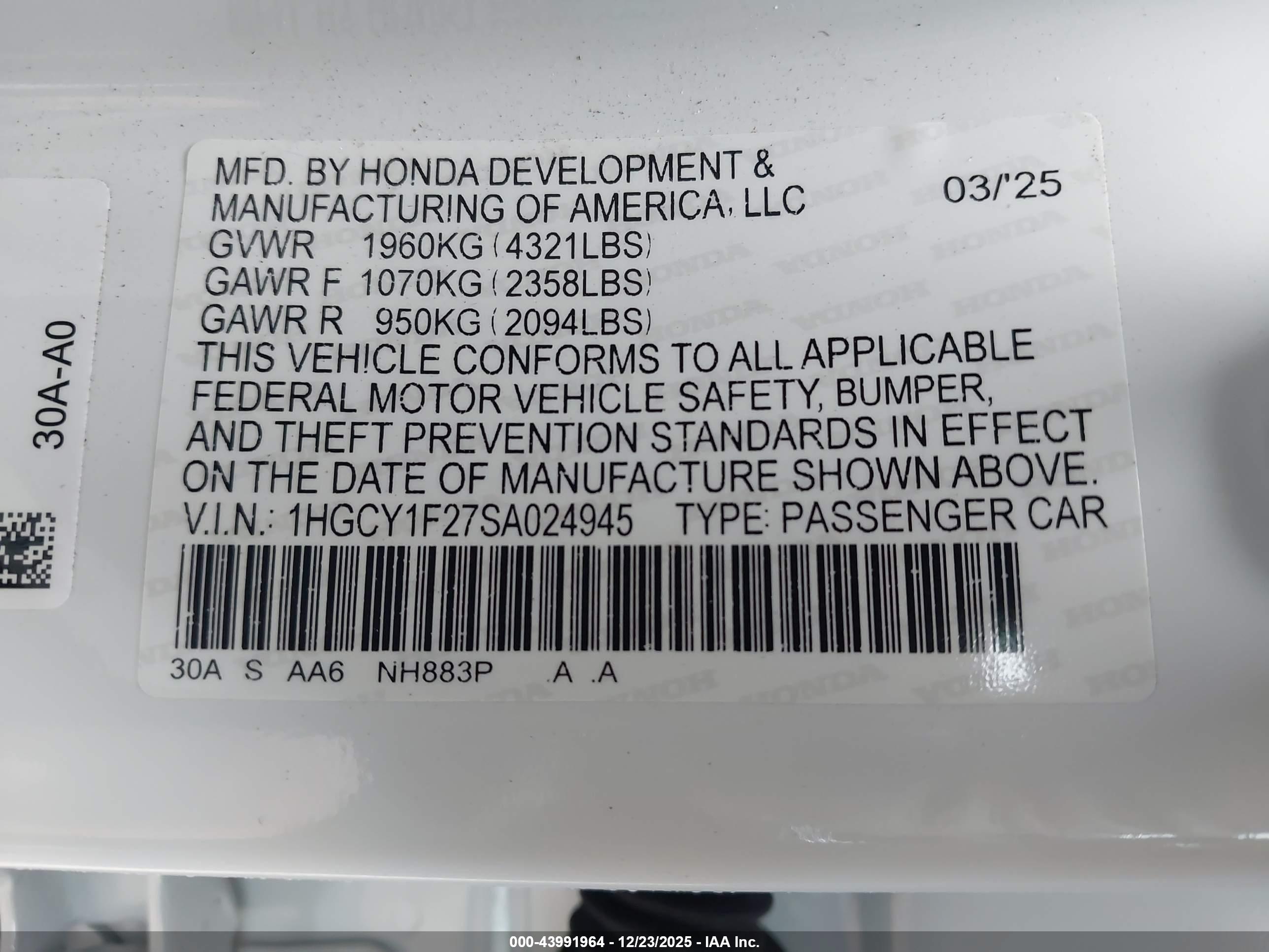 HONDA ACCORD image 9