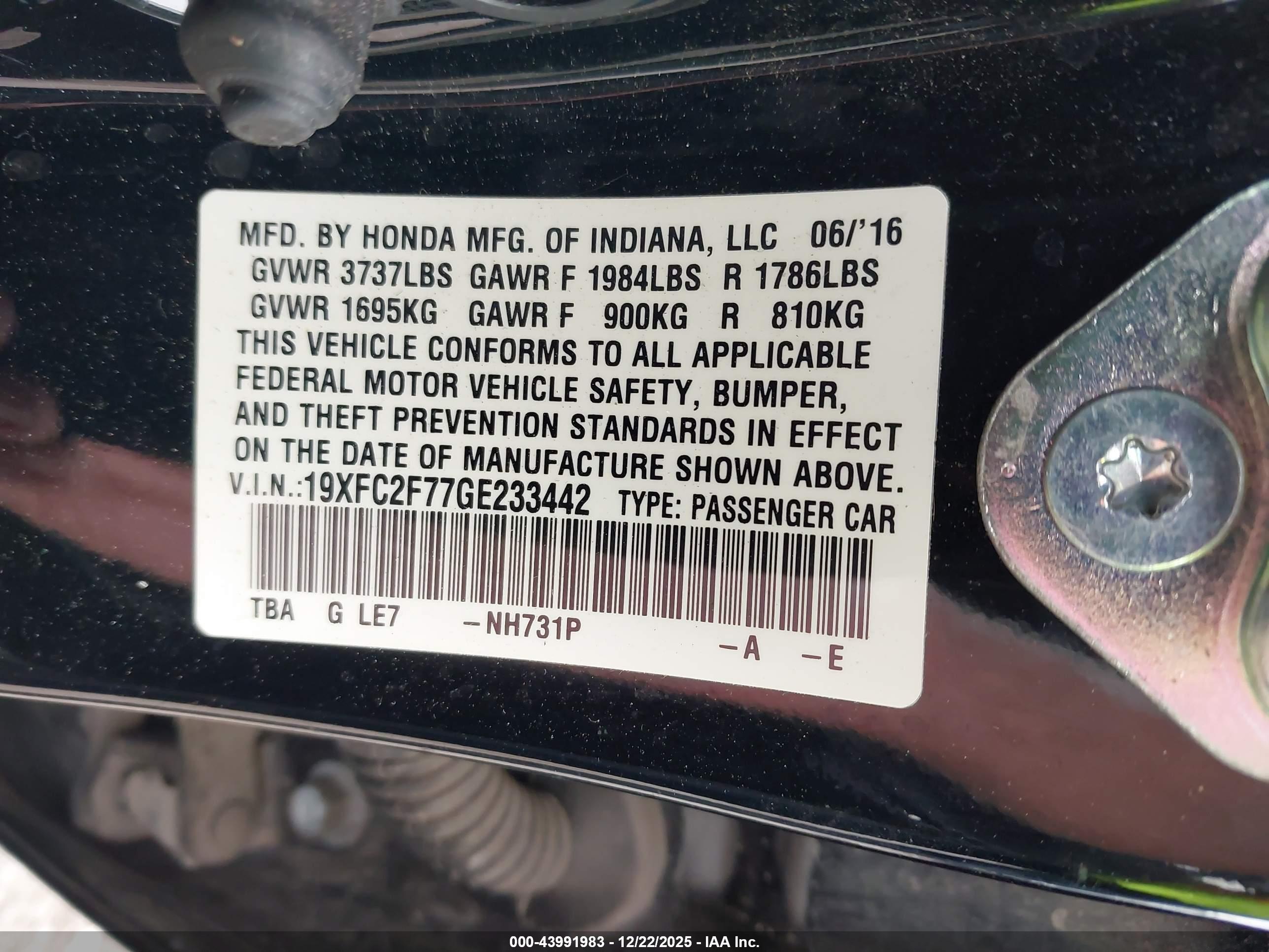 HONDA CIVIC image 9