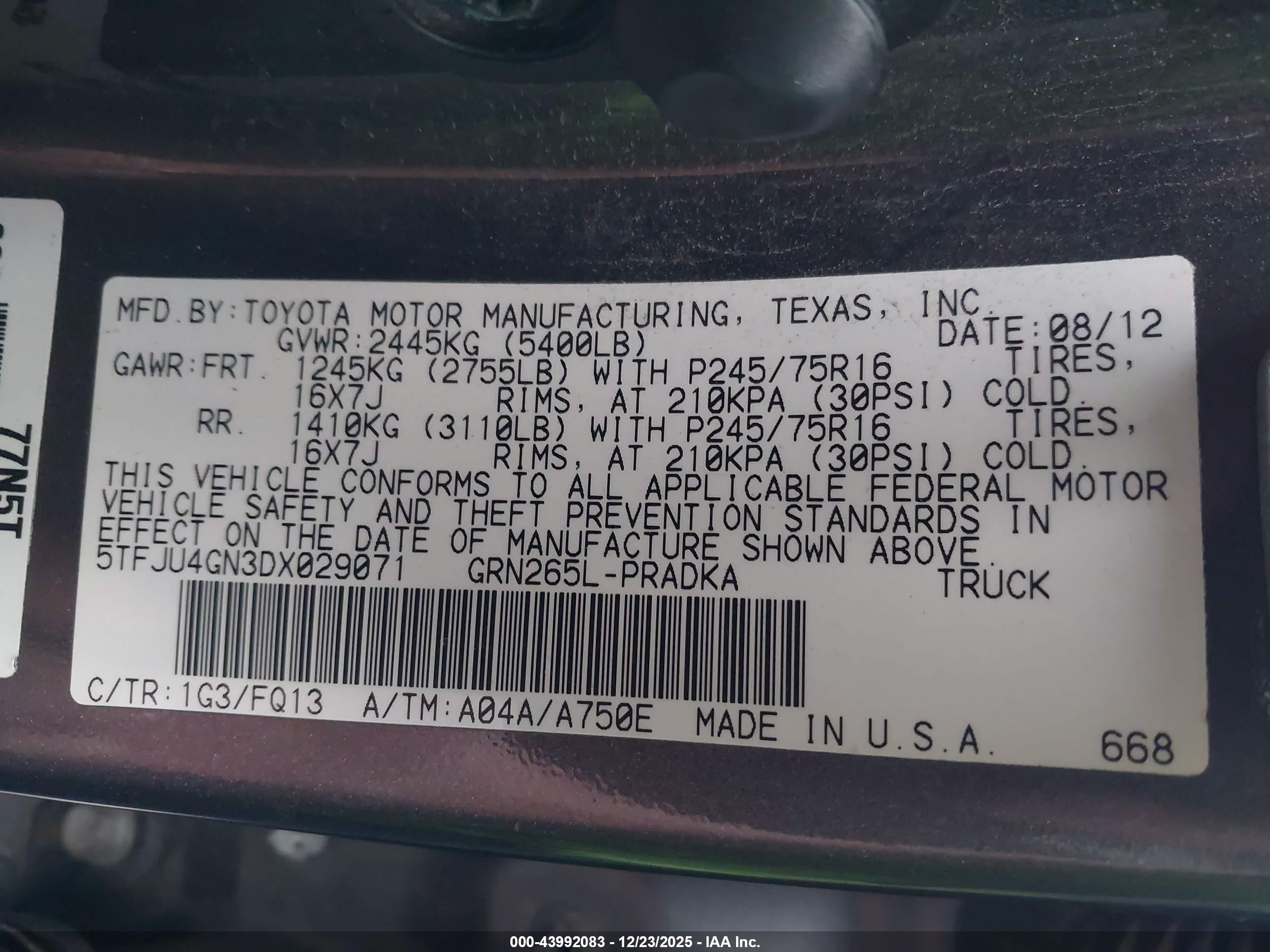 TOYOTA TACOMA image 9