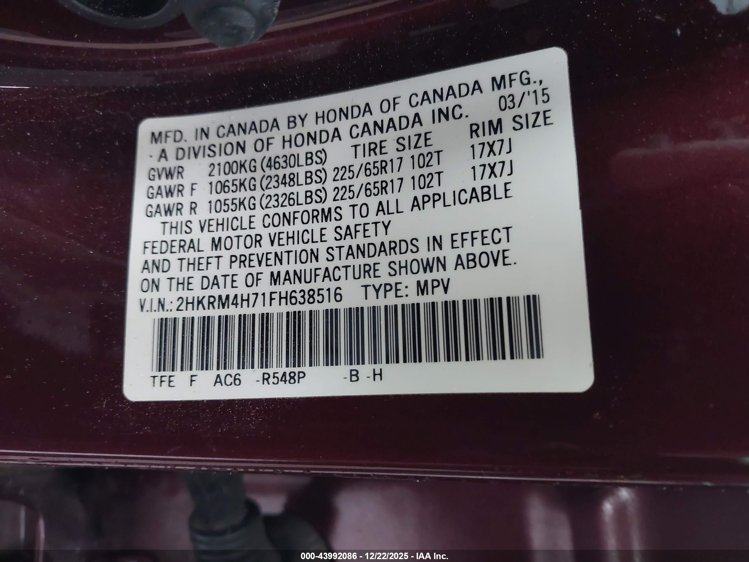 HONDA CR-V image 9