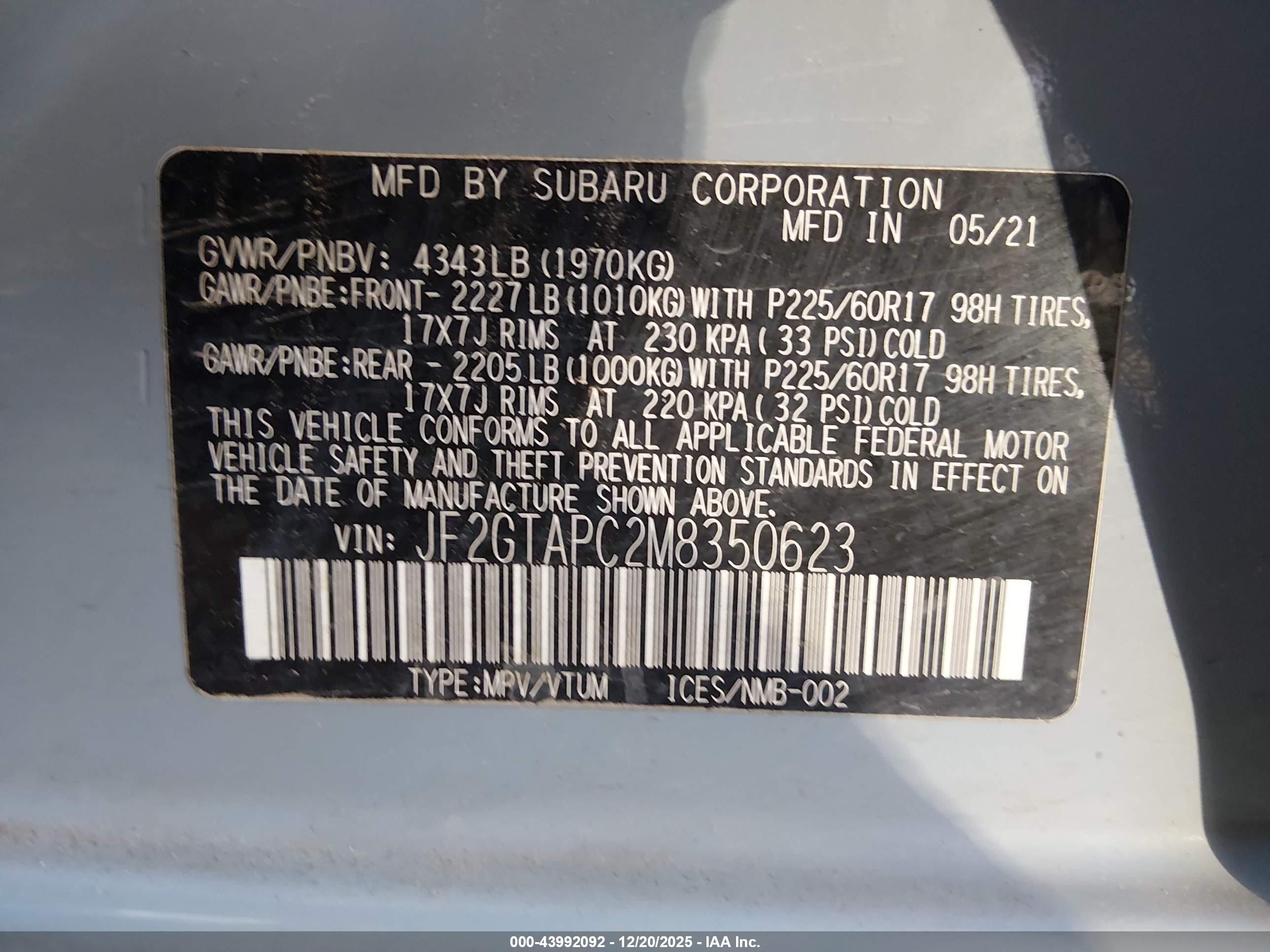 SUBARU CROSSTREK image 9