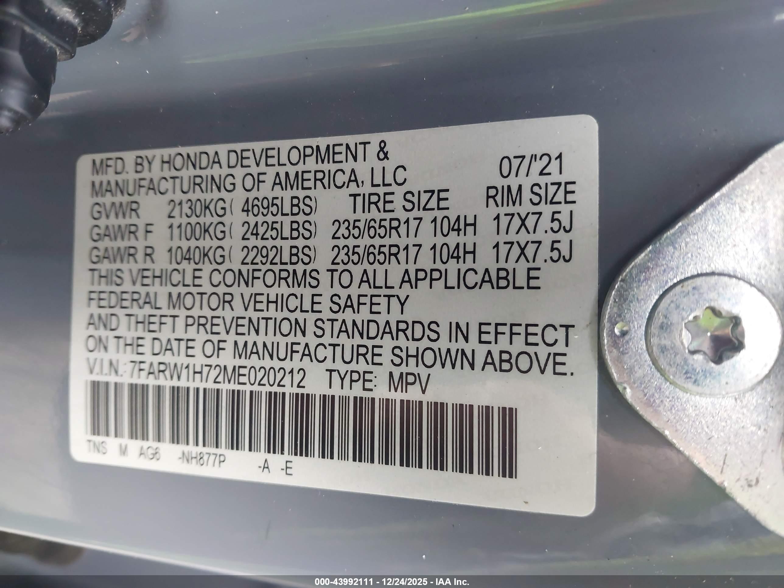 HONDA CR-V image 9