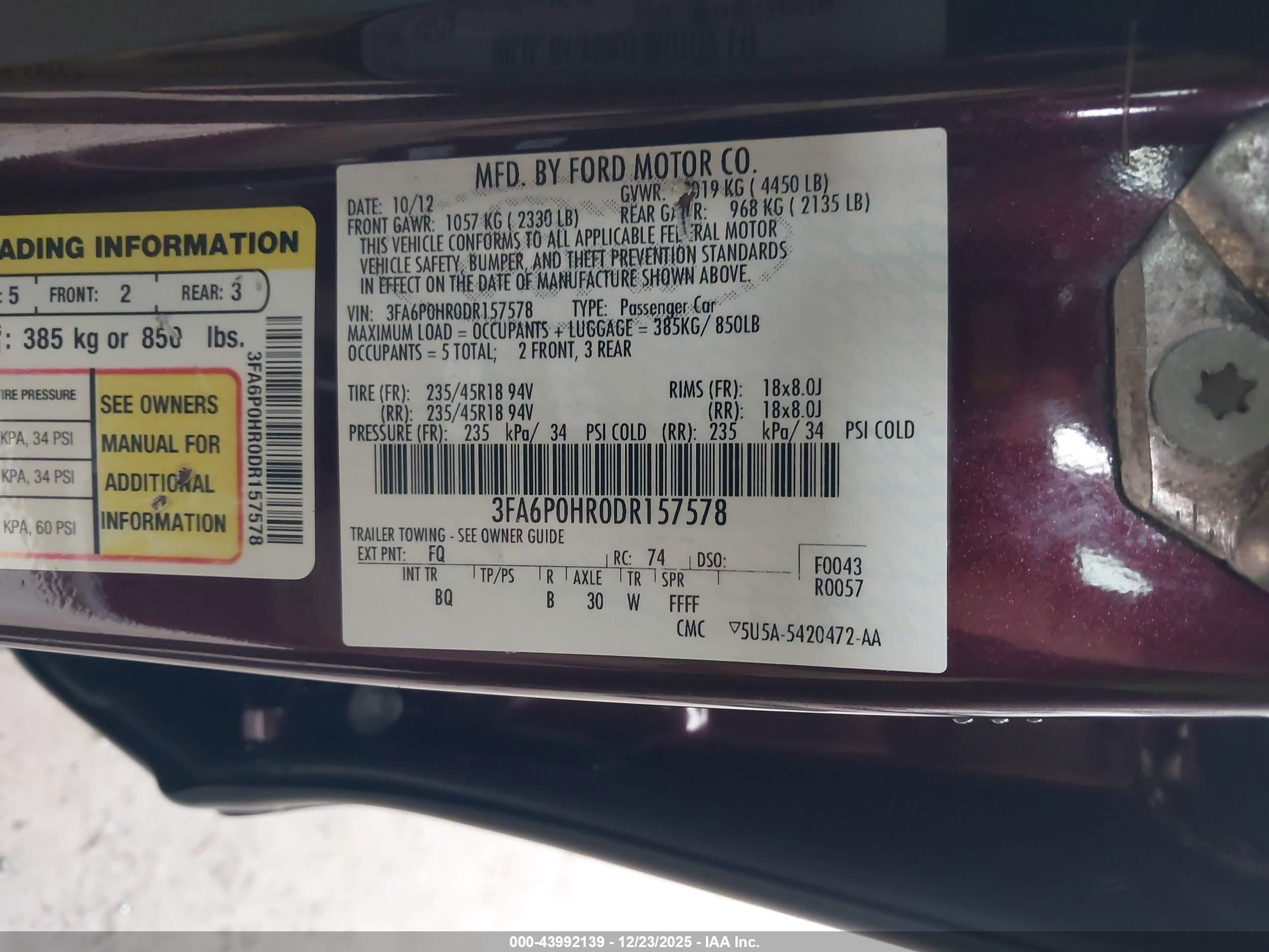 FORD FUSION image 9