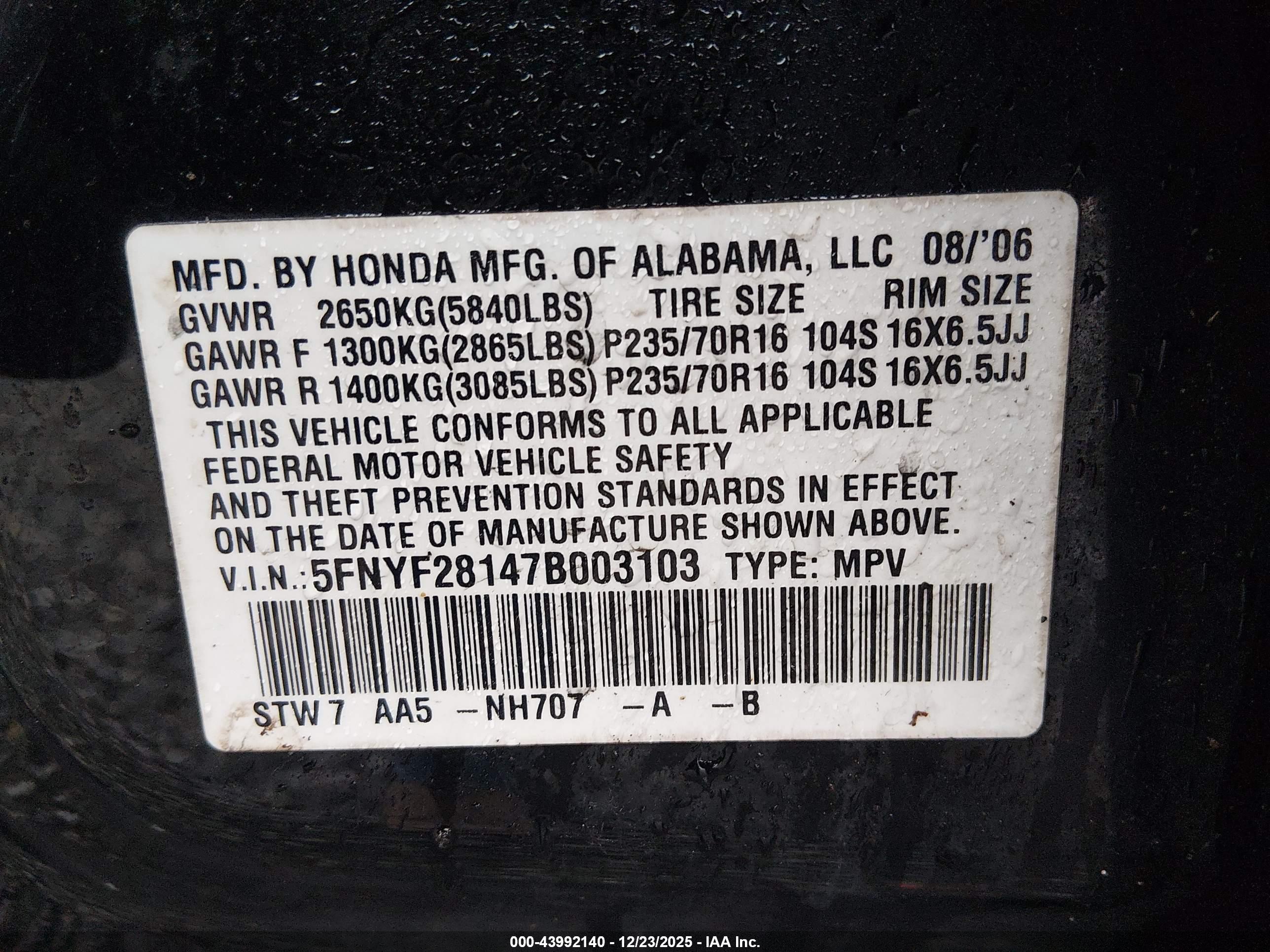 HONDA PILOT image 9