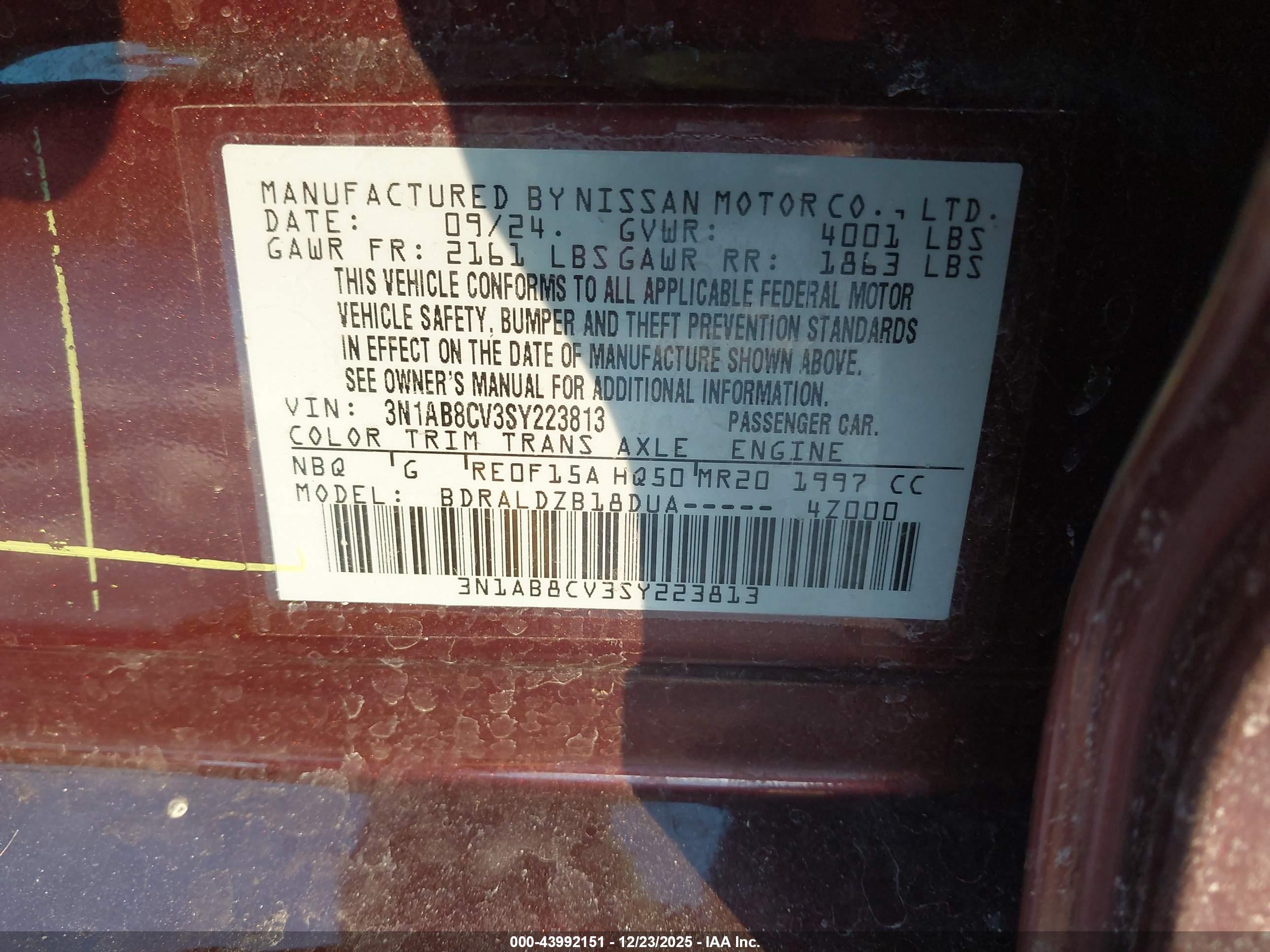 NISSAN SENTRA image 9